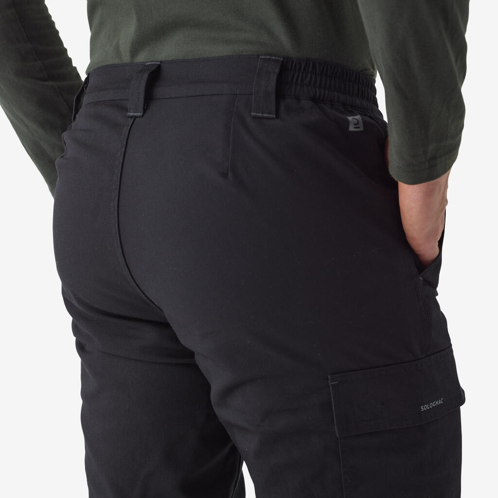 WARM CARGO TROUSERS 100 BLACK