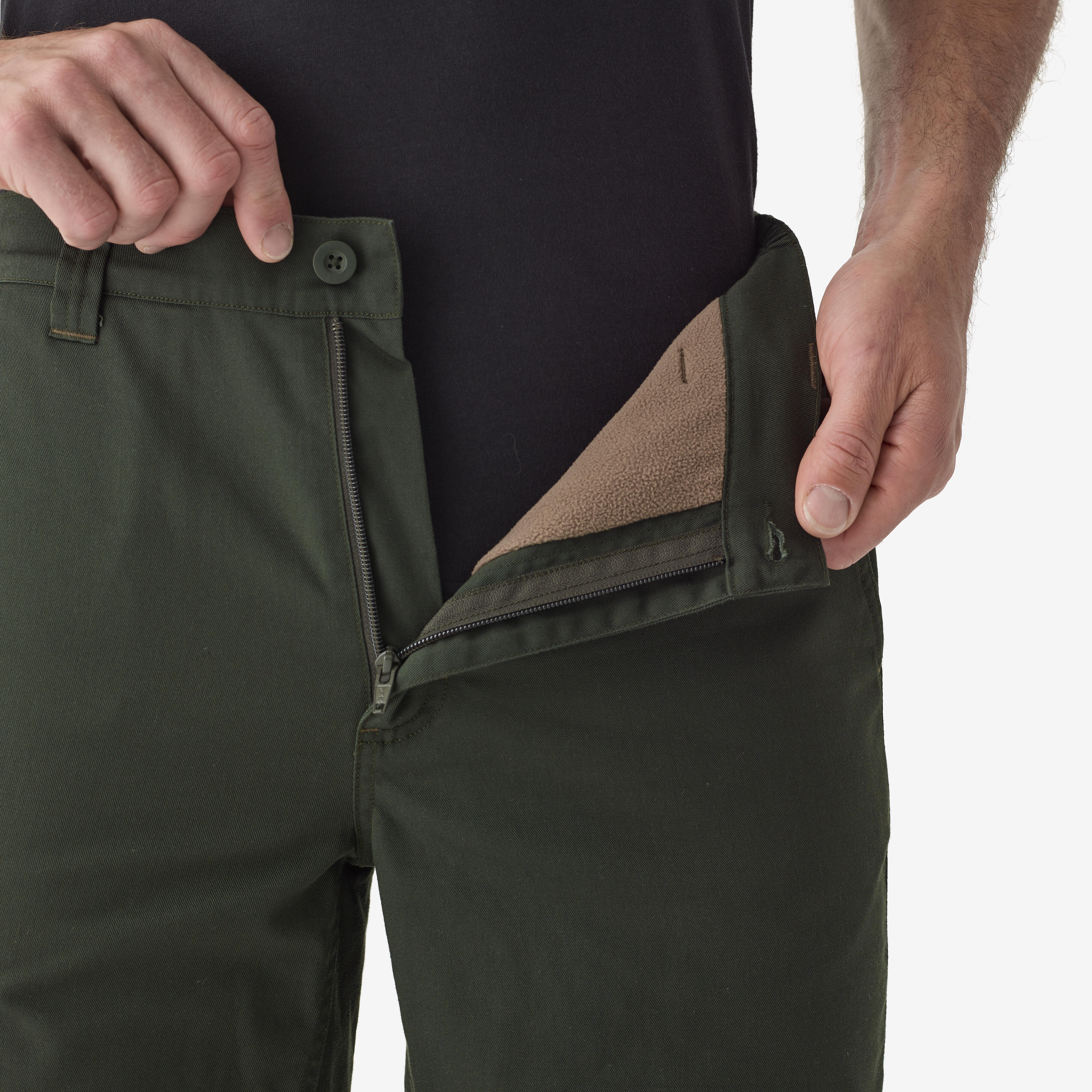 WARM CARGO PANTS 100 GREEN