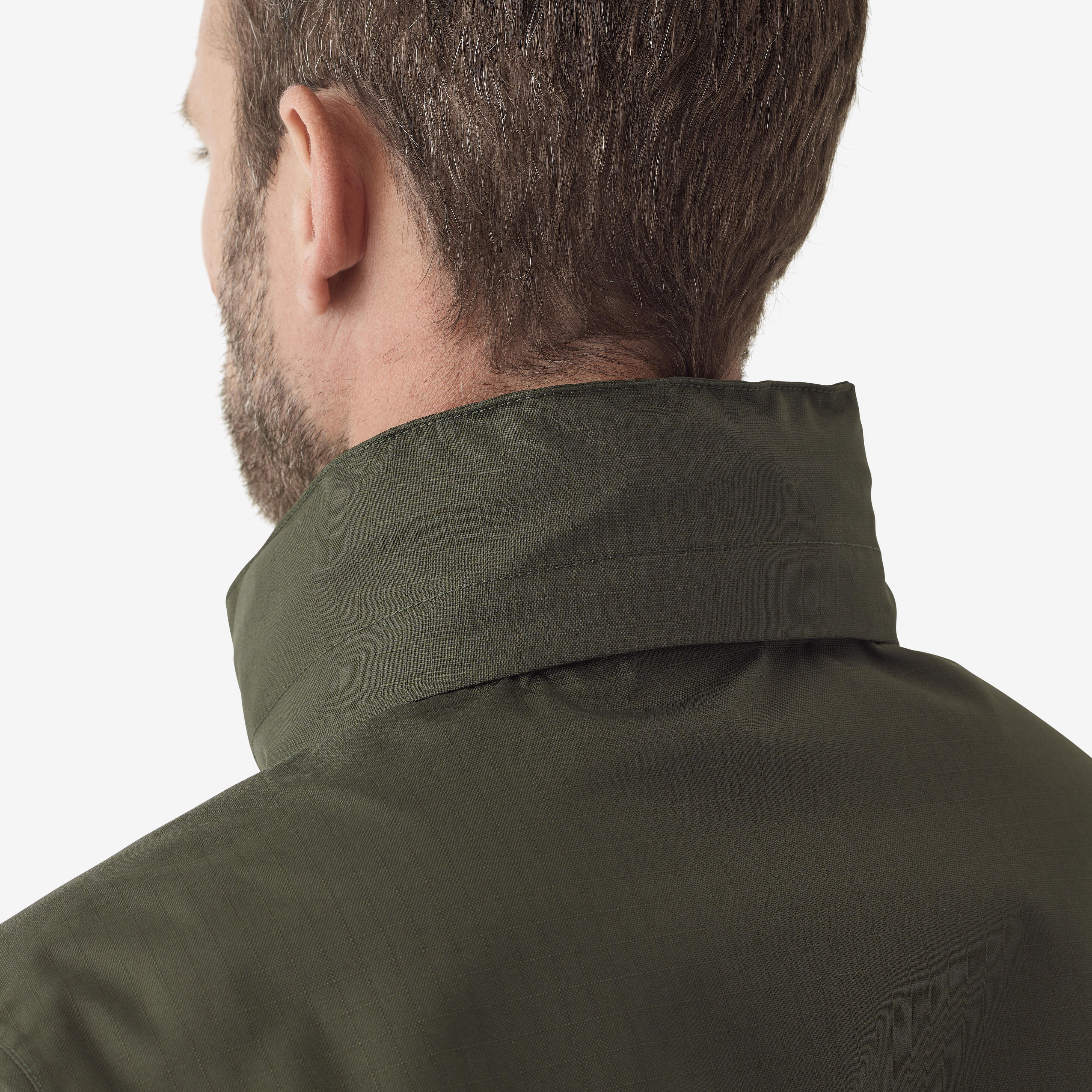 Manteau imperméable – 500 vert - SOLOGNAC