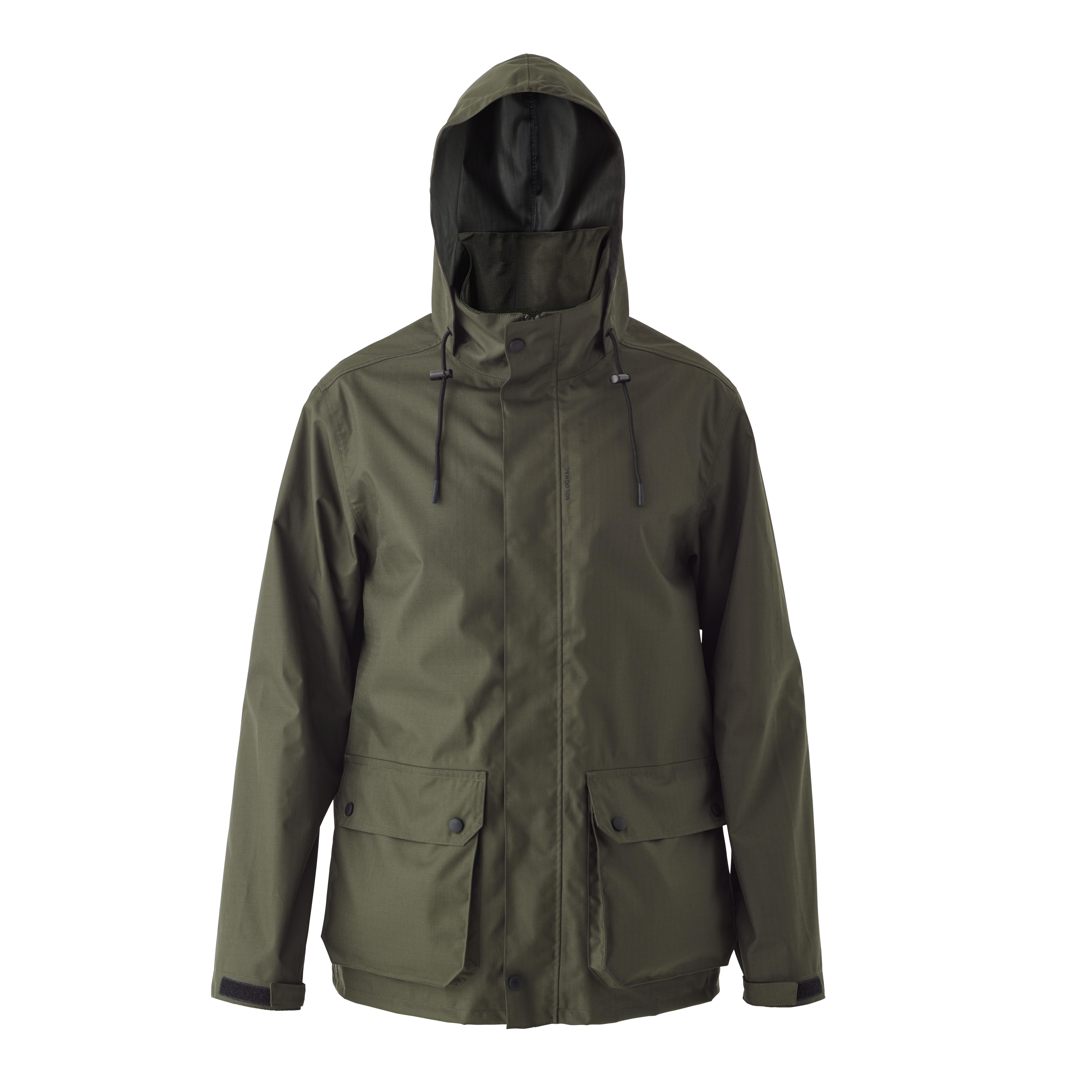 Men's Waterproof Jacket - 500 Green - SOLOGNAC