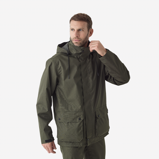 Veste impermeable 500 verte