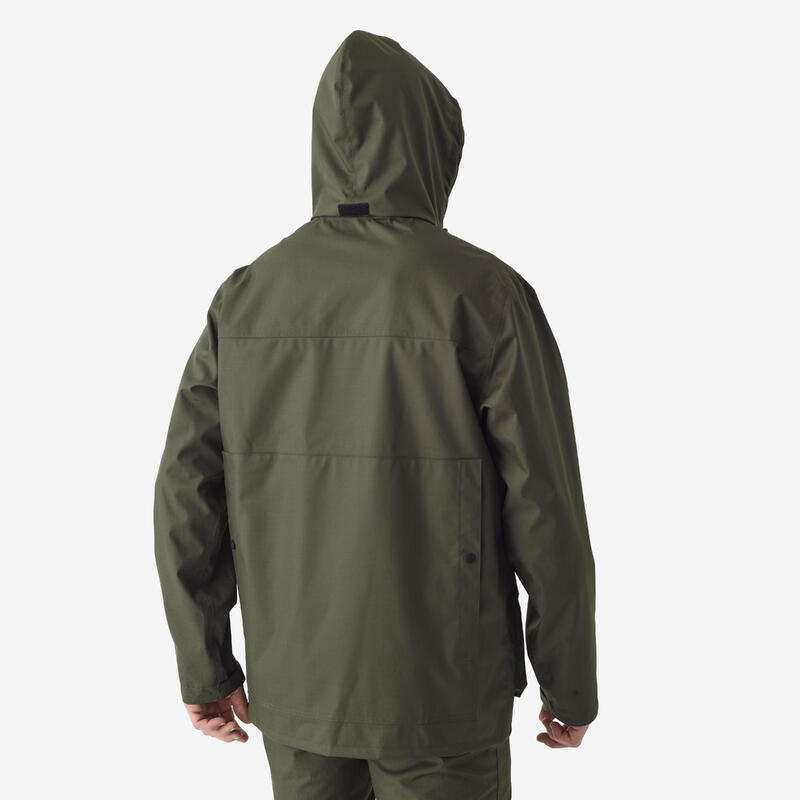 Chaqueta Caza Solognac 500 Hombre Verde Impermeable