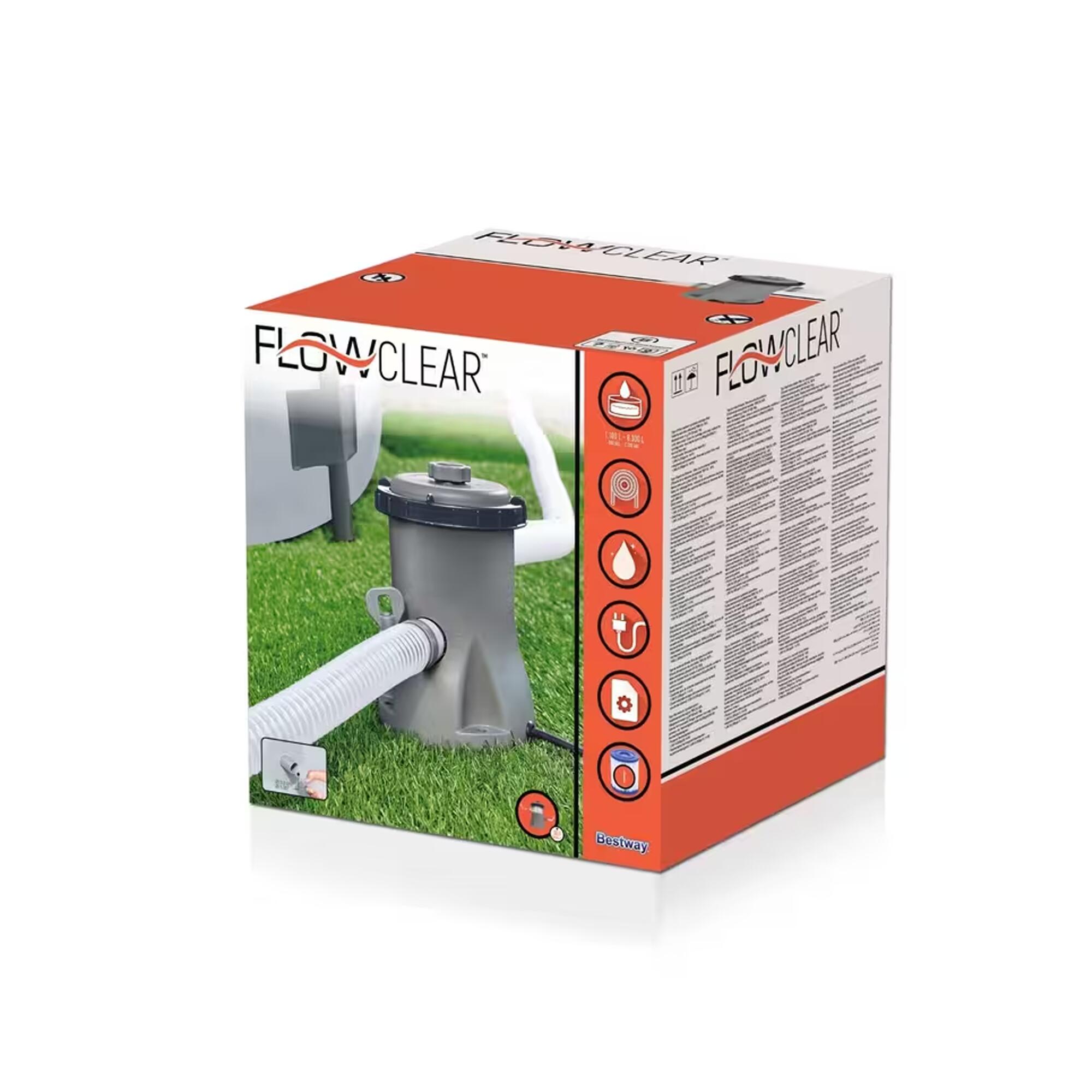 Depuradora de Filtro de Cartucho Bestway 1.249 L/H 32 mm 3/6