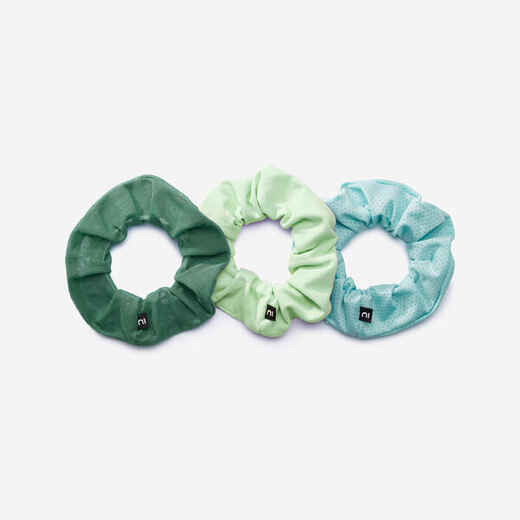 
      Three-Pack of Elastic Hair Scrunchies for Sports
  