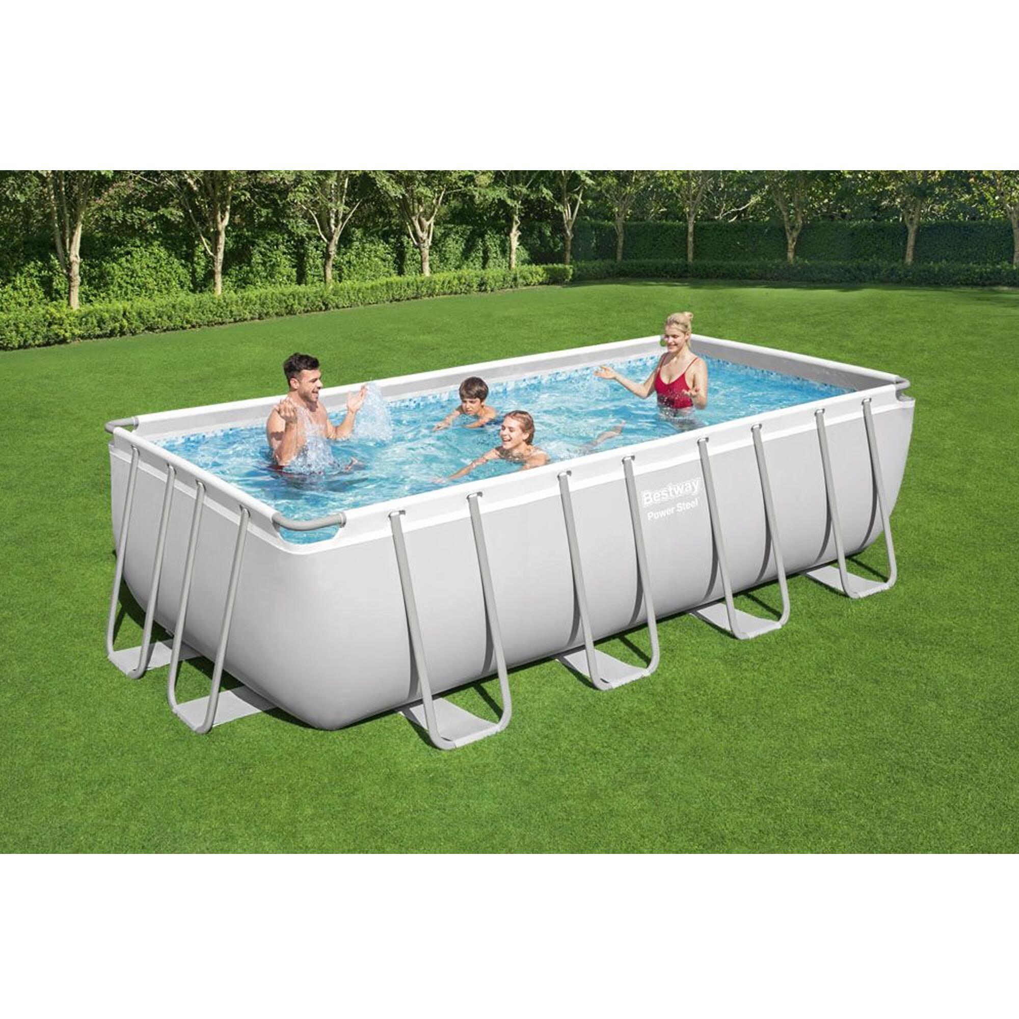 Piscina tubular de pvc rectangular BESTWAY 4.88x2.44x1.2 m 2/5