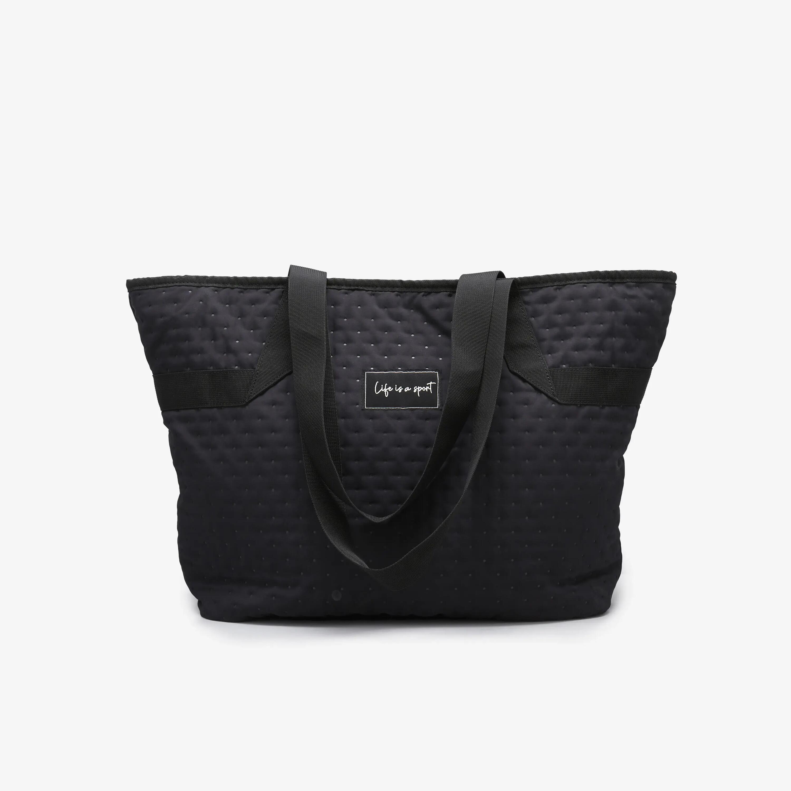 Women's 25 L Tote Bag with Pockets - Black 1/1