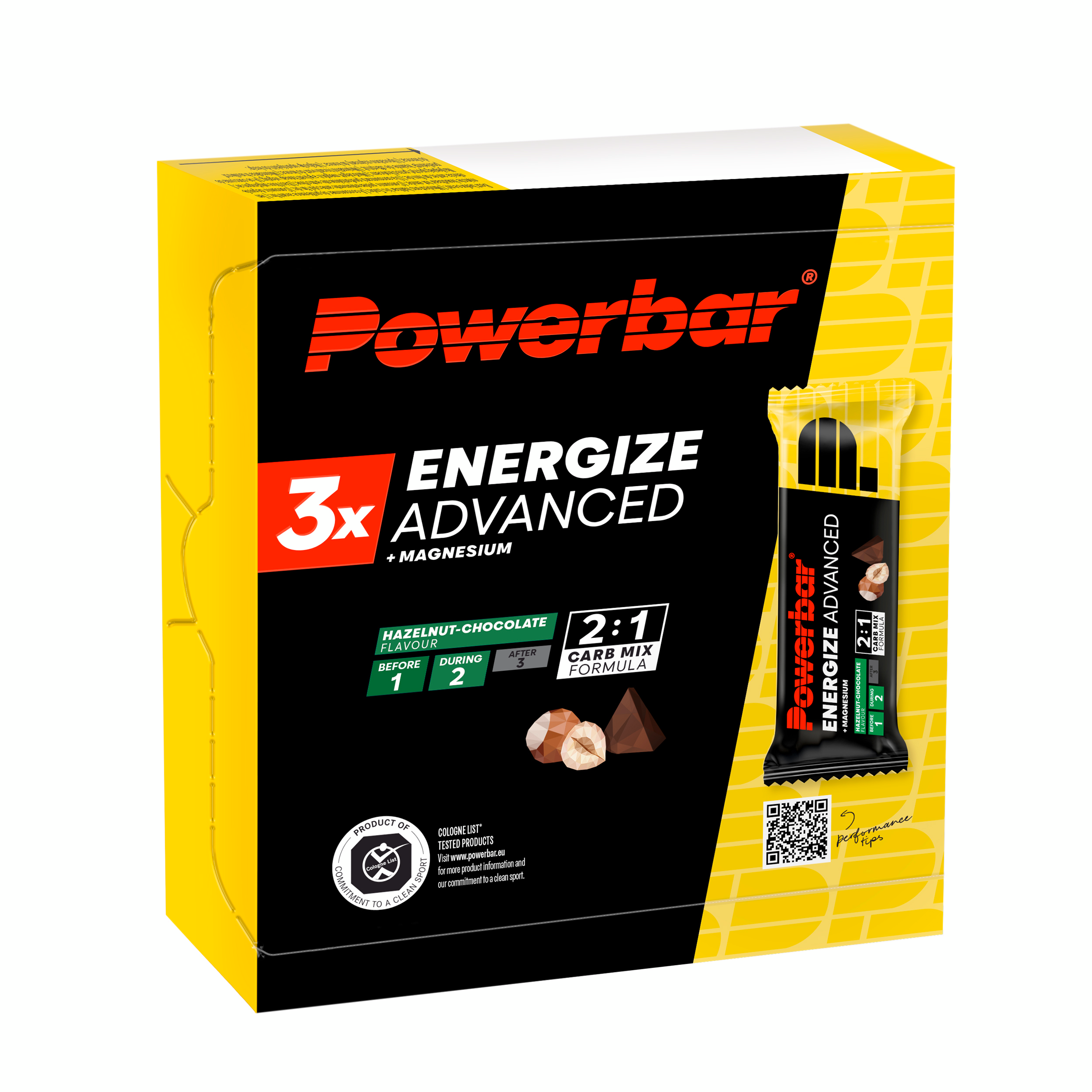 Powerbar barre energetique c2max noisette chocolat (3 x 55g) - POWERBAR