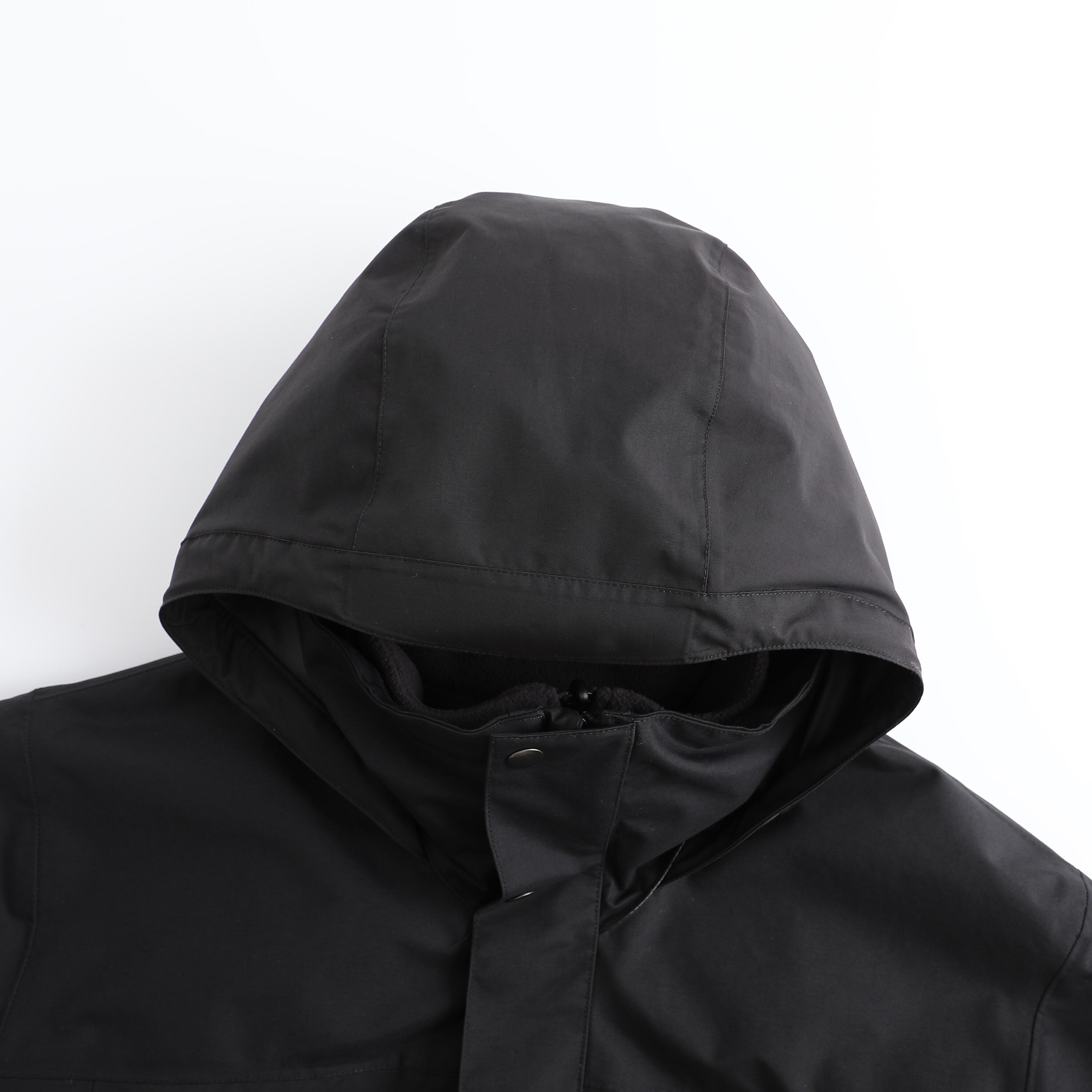 Men's Travel 3 in 1 Winter Jacket Fleece 100 0°C - Smoked Black