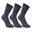RS800 Adult High Sports Socks 3-pack - Grey