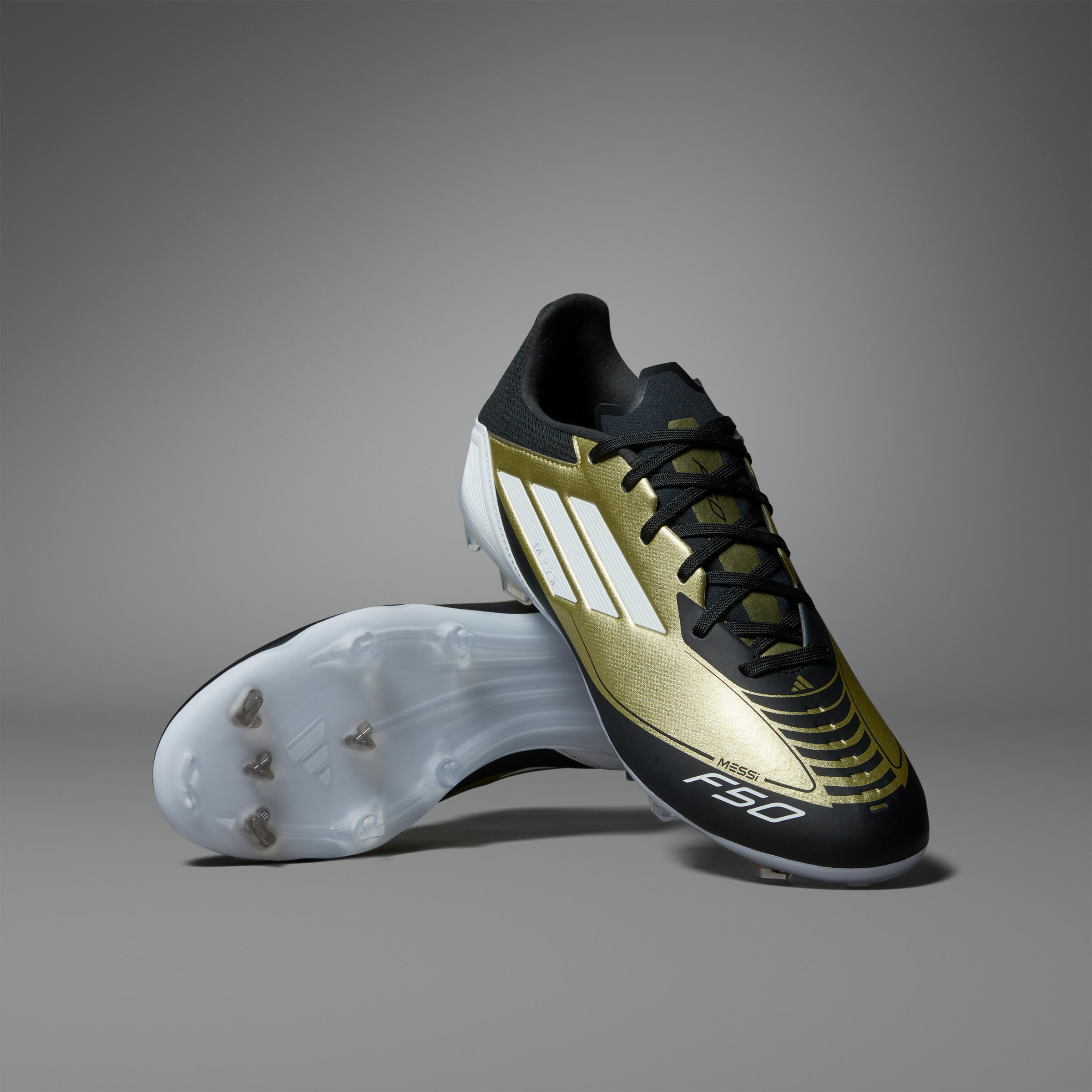 Scarpe calcio uomo ADIDAS F50 LEAGUE MESSI FG oro 3/12