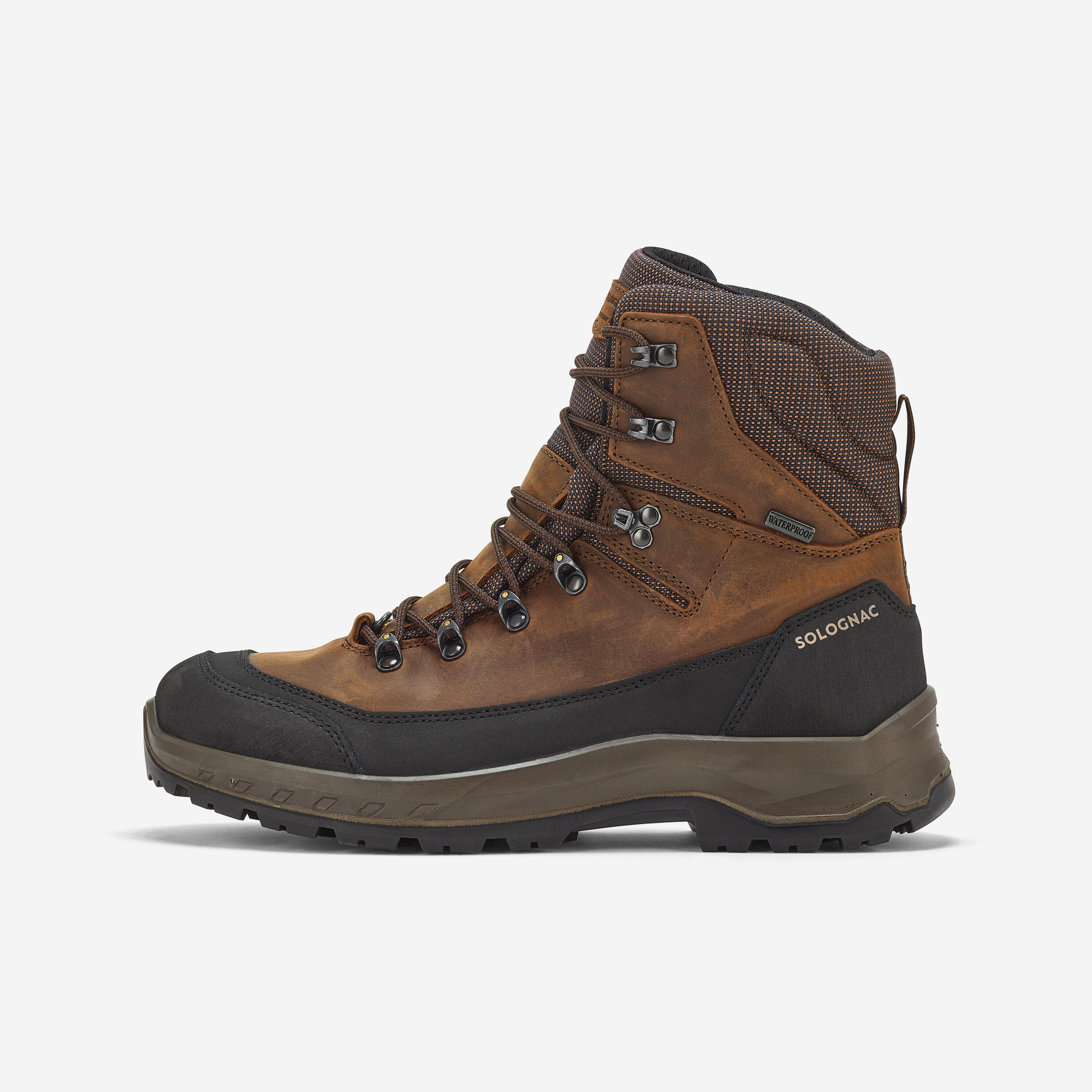 Jagdstiefel Crosshunt 500 V2 wasserdicht strapazierfähig braun  9/16