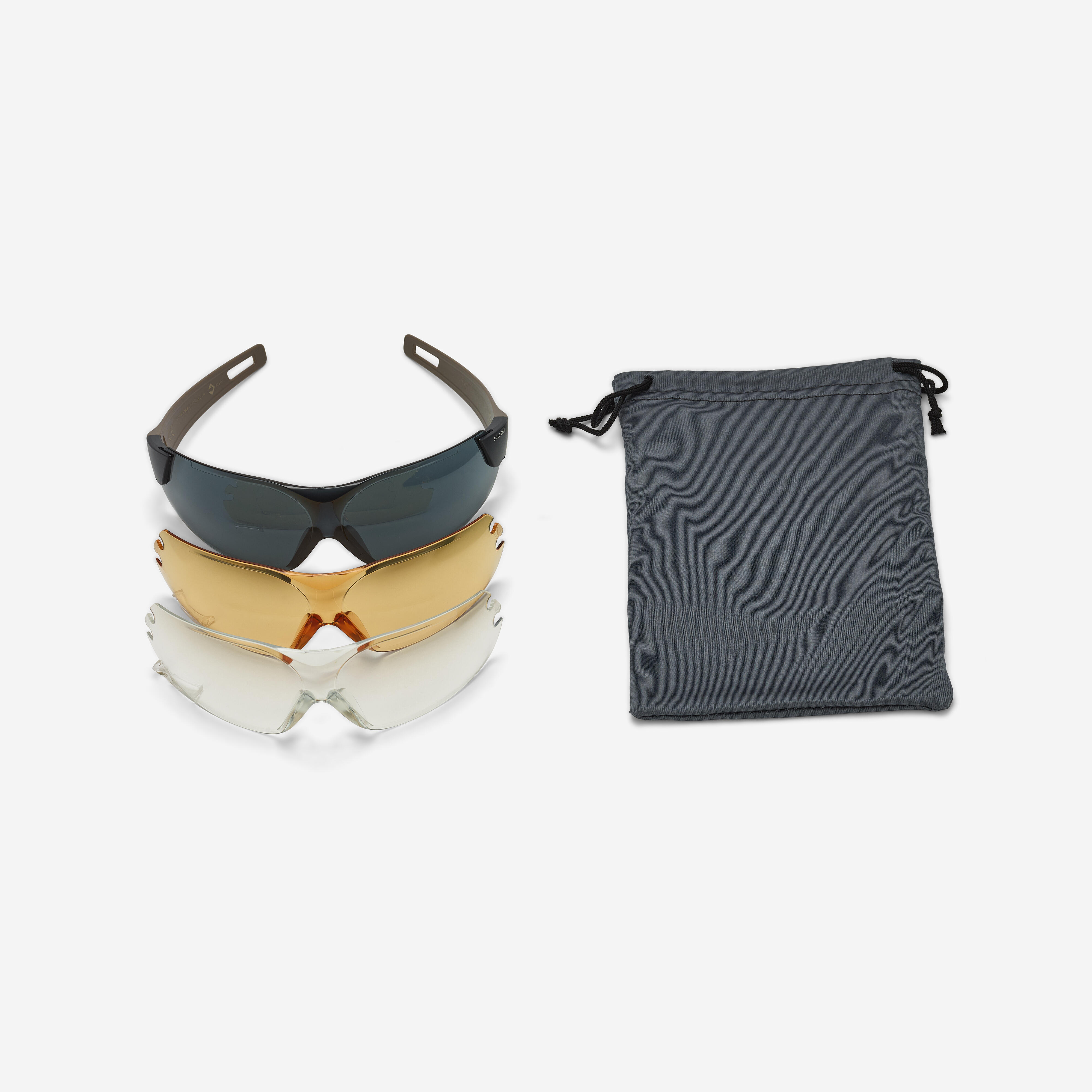 Gafas Proteccion Caza Tiro Deportivo Solognac 100 3 Pantallas Intercambiables Decathlon