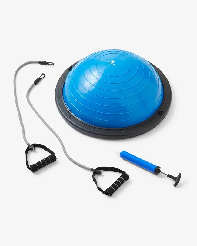 Blaues Balance-Pad.