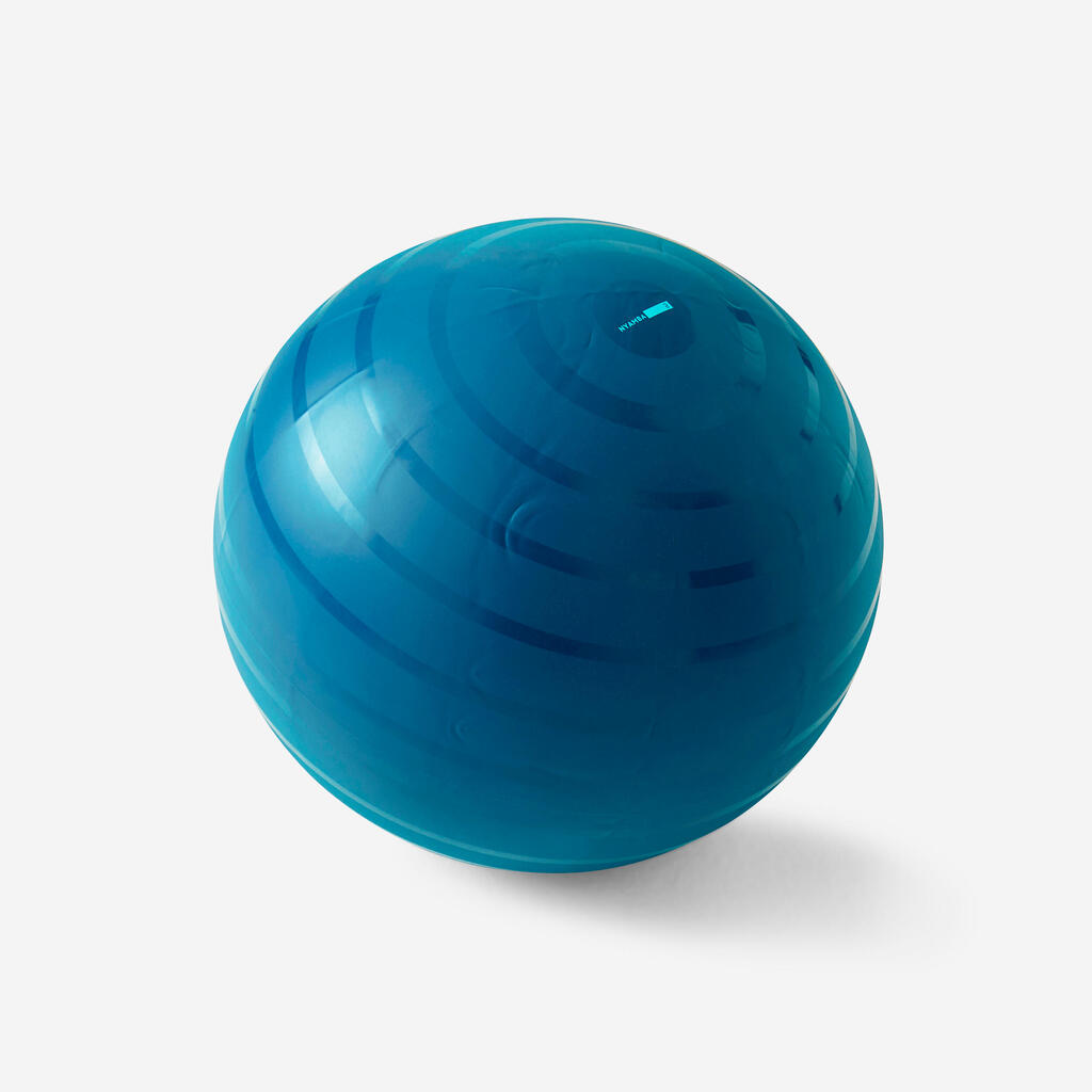 Gym ball taille 2 résistant 65 cm, bleu