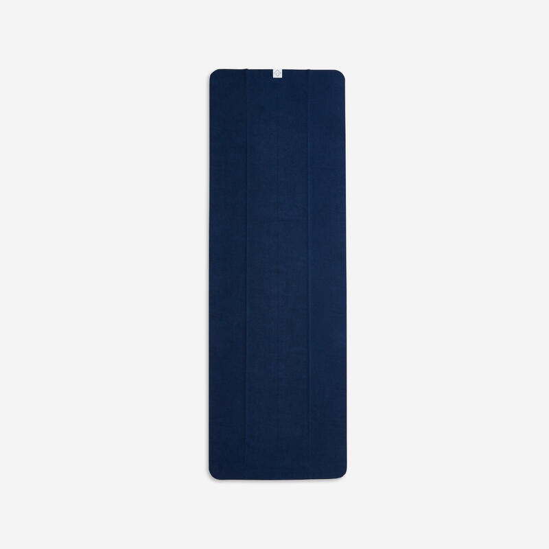 Kaymaz Yoga Matı Havlusu - Lacivert - 183cm X 61cm X 1mm