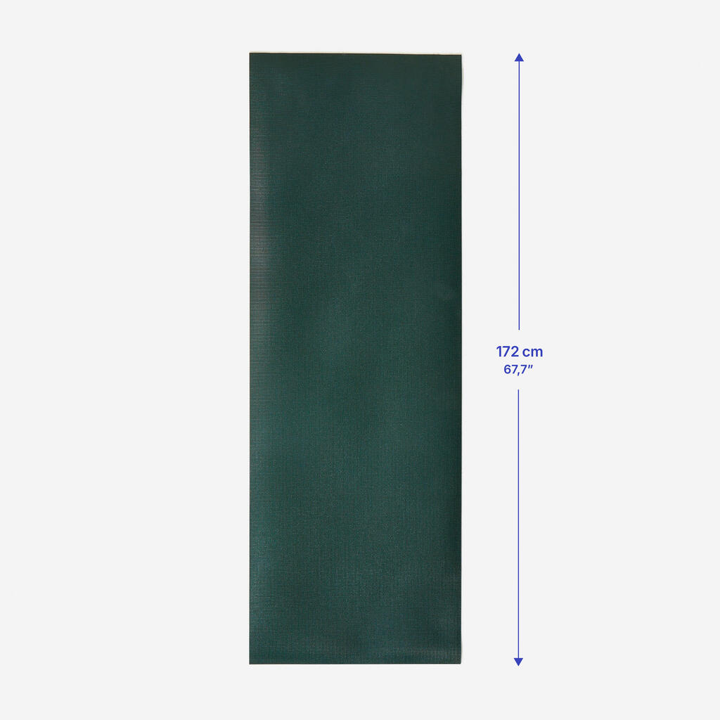Tapete de yoga de 172 cm x 58 cm x 4 mm verde oscuro Essential