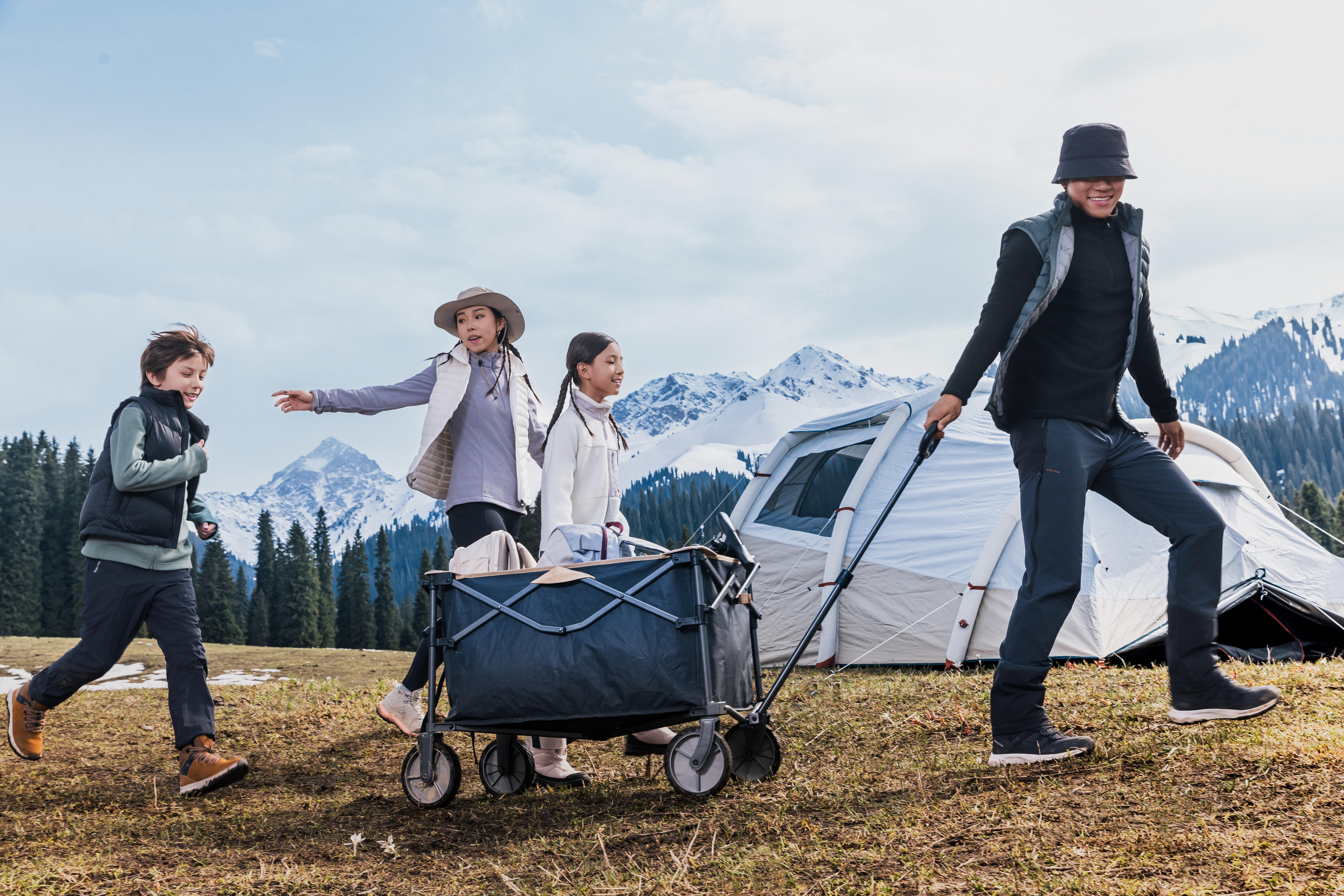 QUECHUA AIR SECONDS 4.1 FRESH&BLACK 美品 QUECHUA (ケシュア 