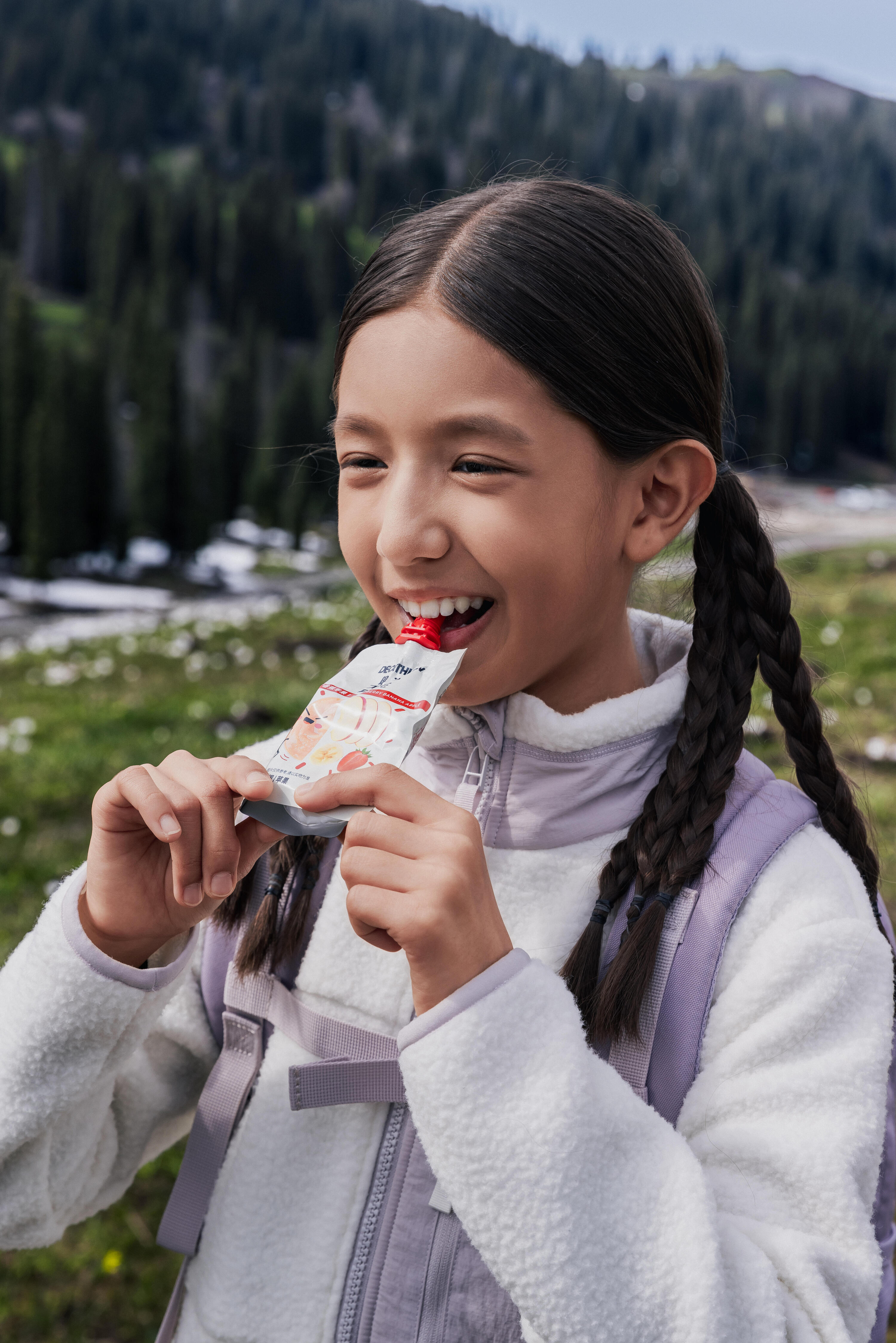 Chamarra de senderismo de forro polar sherpa cálida para niños NH 900 24/24
