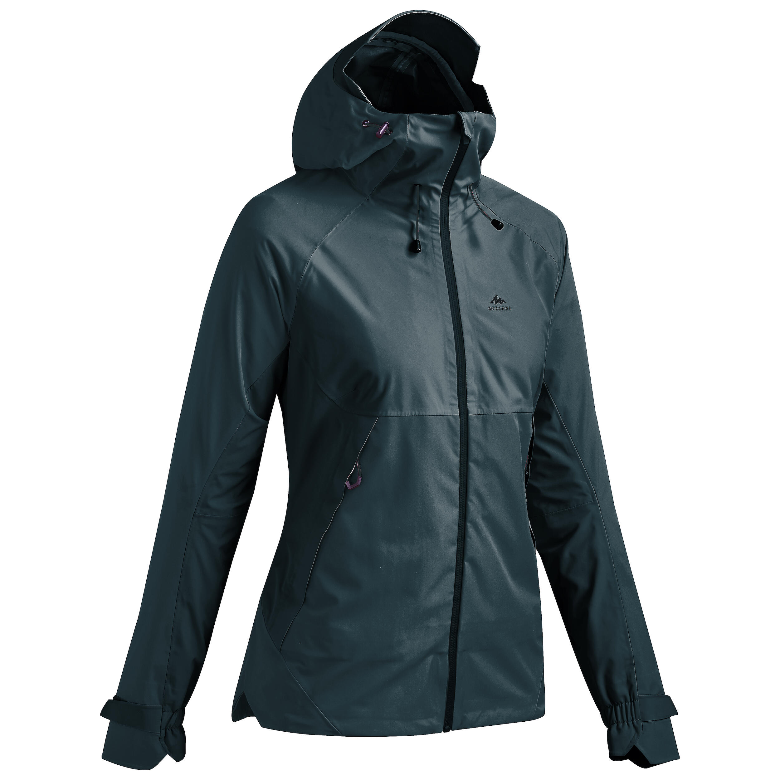 Chaqueta  impermeable de montaña y trekking con capucha Mujer Quechua MH500 8/8
