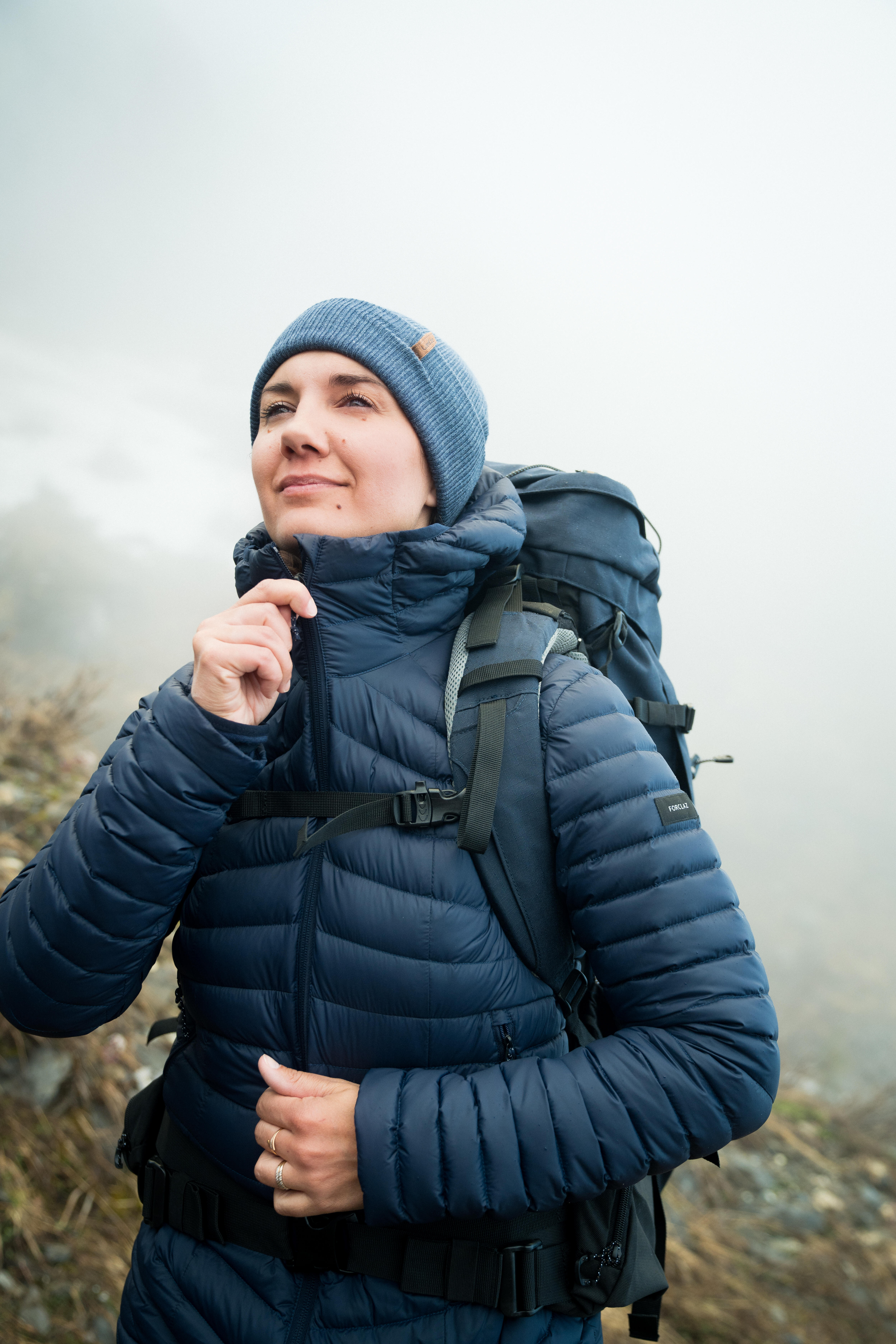 Women’s Down Hiking Jacket – MT 100 - FORCLAZ