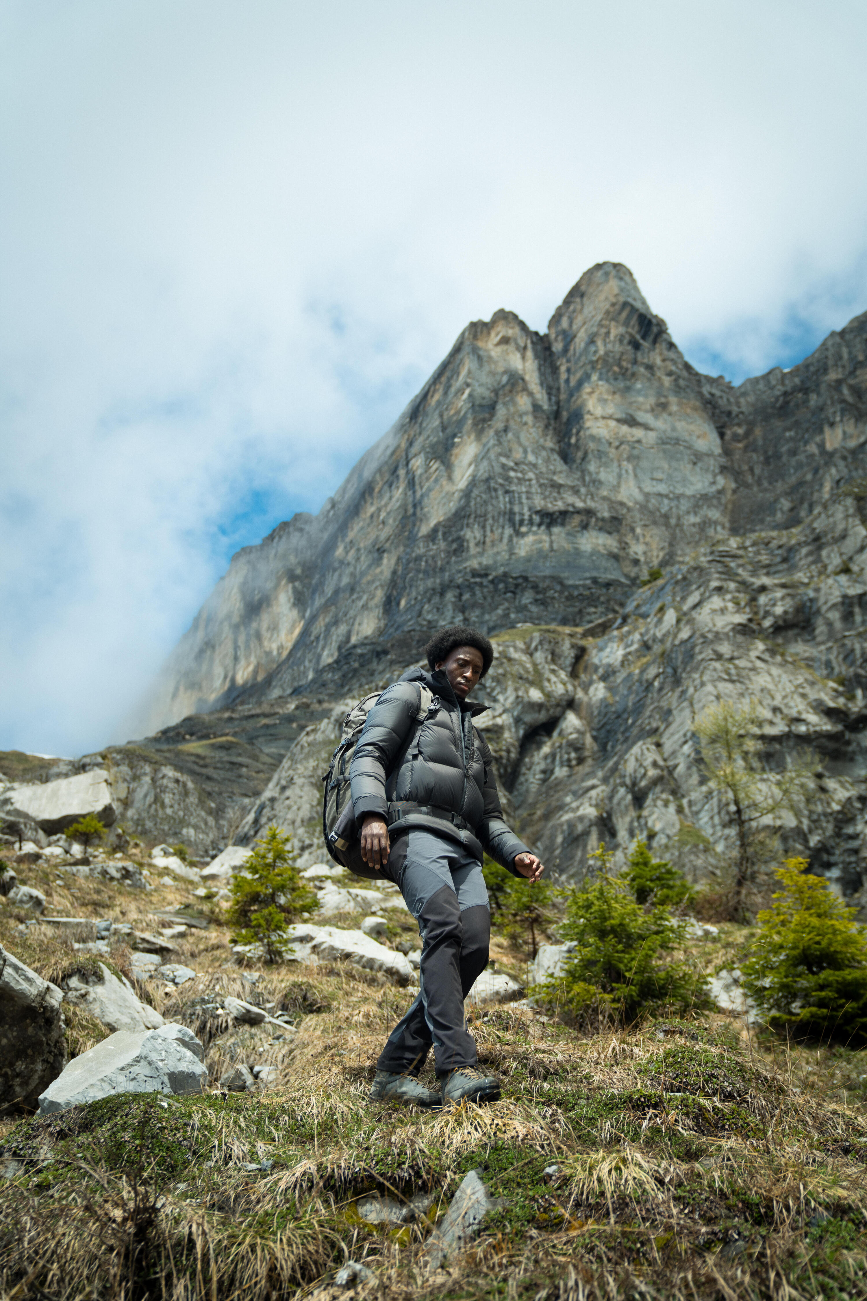 Pantalon de trek montagne déperlant et coupe-vent homme - mt900 9/9