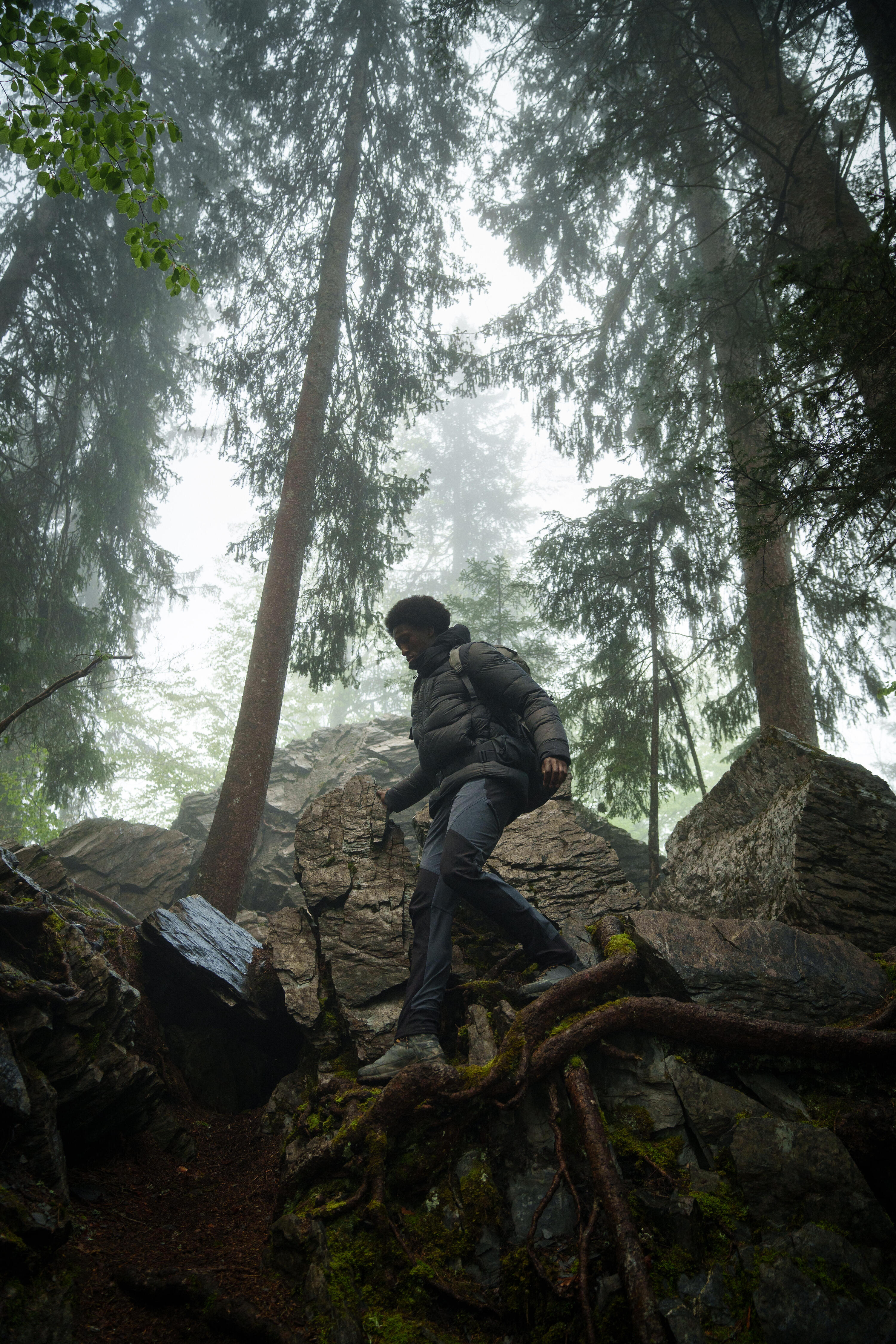 Pantalon de trek montagne déperlant et coupe-vent homme - mt900 8/9