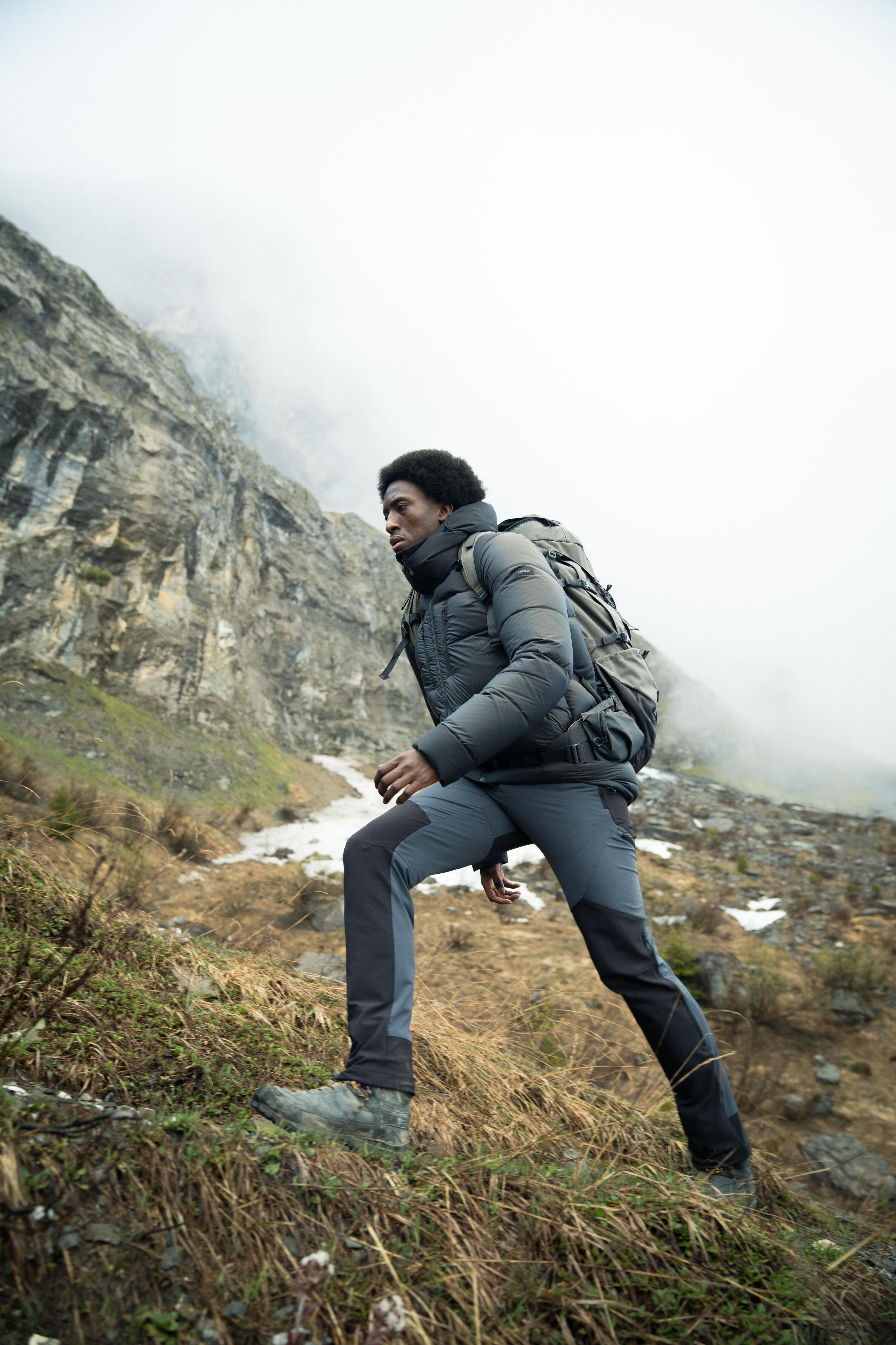 Pantalon de trek montagne déperlant et coupe-vent homme - mt900 7/9