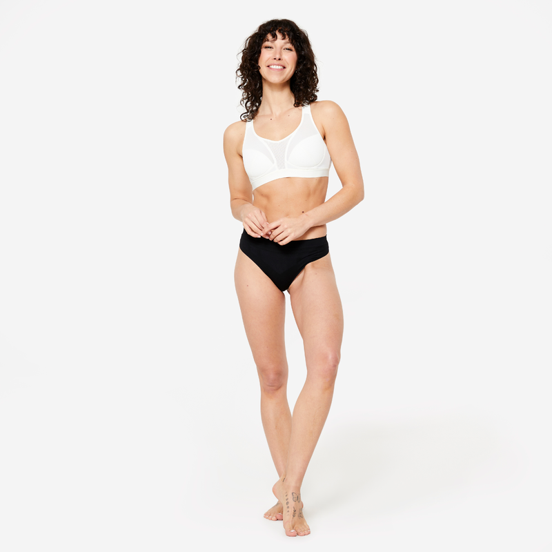 Brassiere bretelles croisables maintien fort femme blanc pour les clubs et collectivites Decathlon Pro