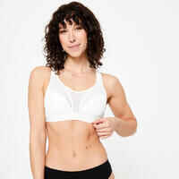 Women's High Support Convertible Strap Sports Bra - White