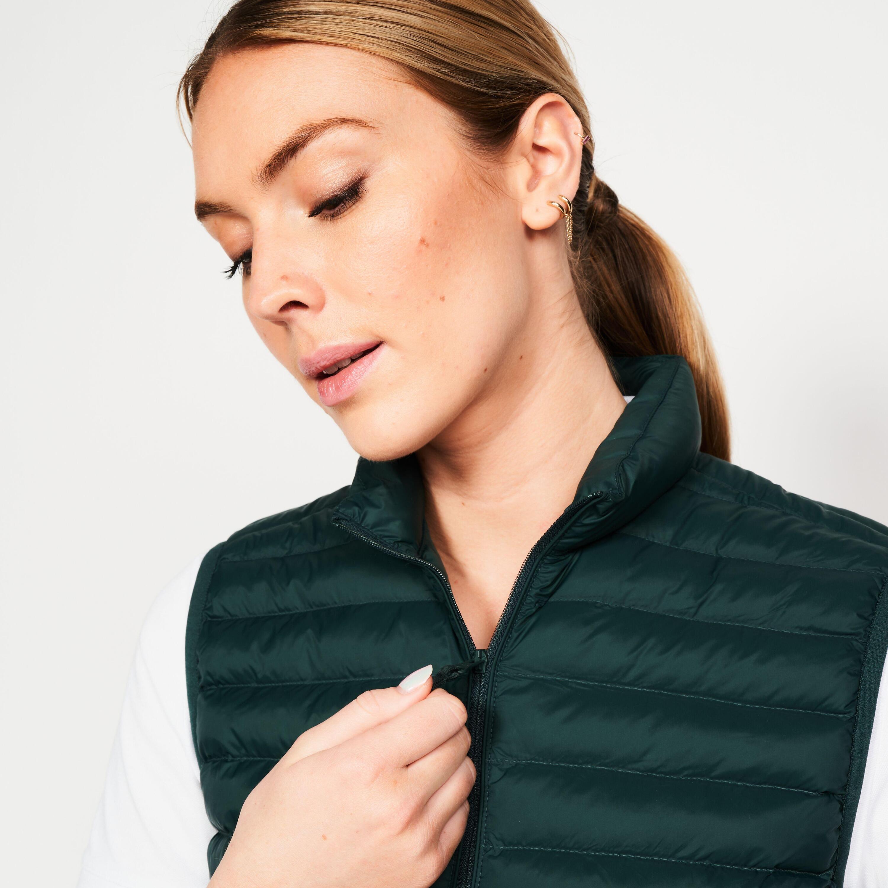 Chaqueta acolchada golf sin mangas Mujer - MW500 verde 5/8