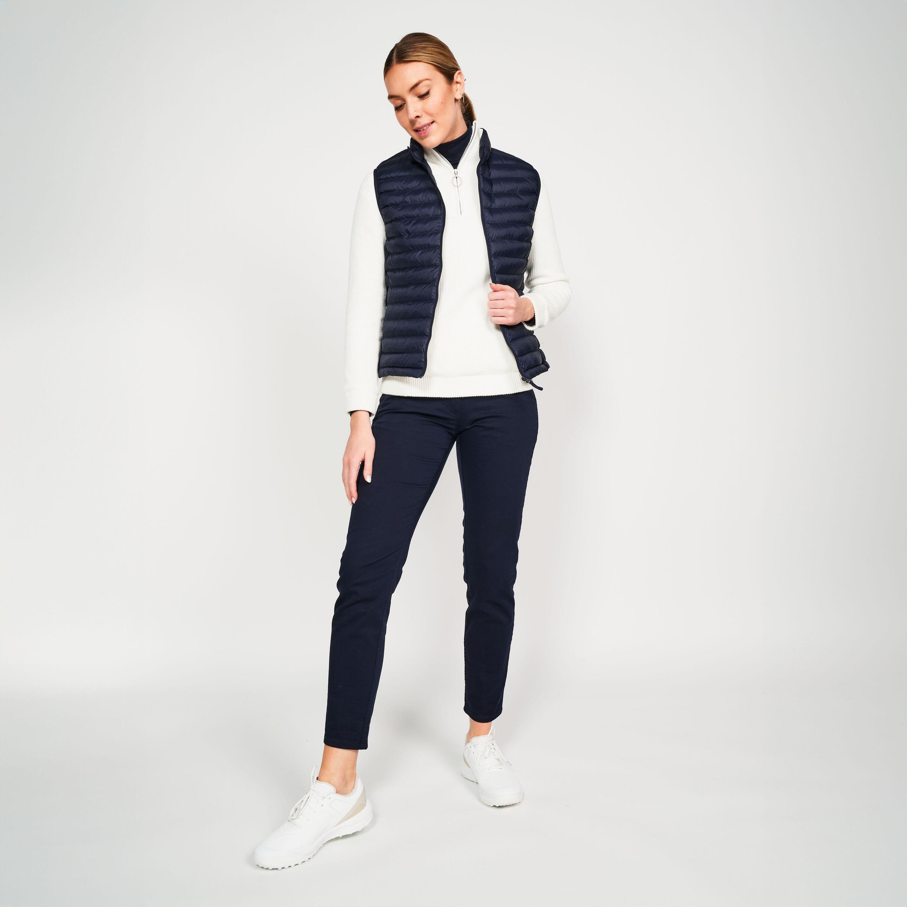 Bodywarmer voor golf dames MW500 marineblauw 2/8