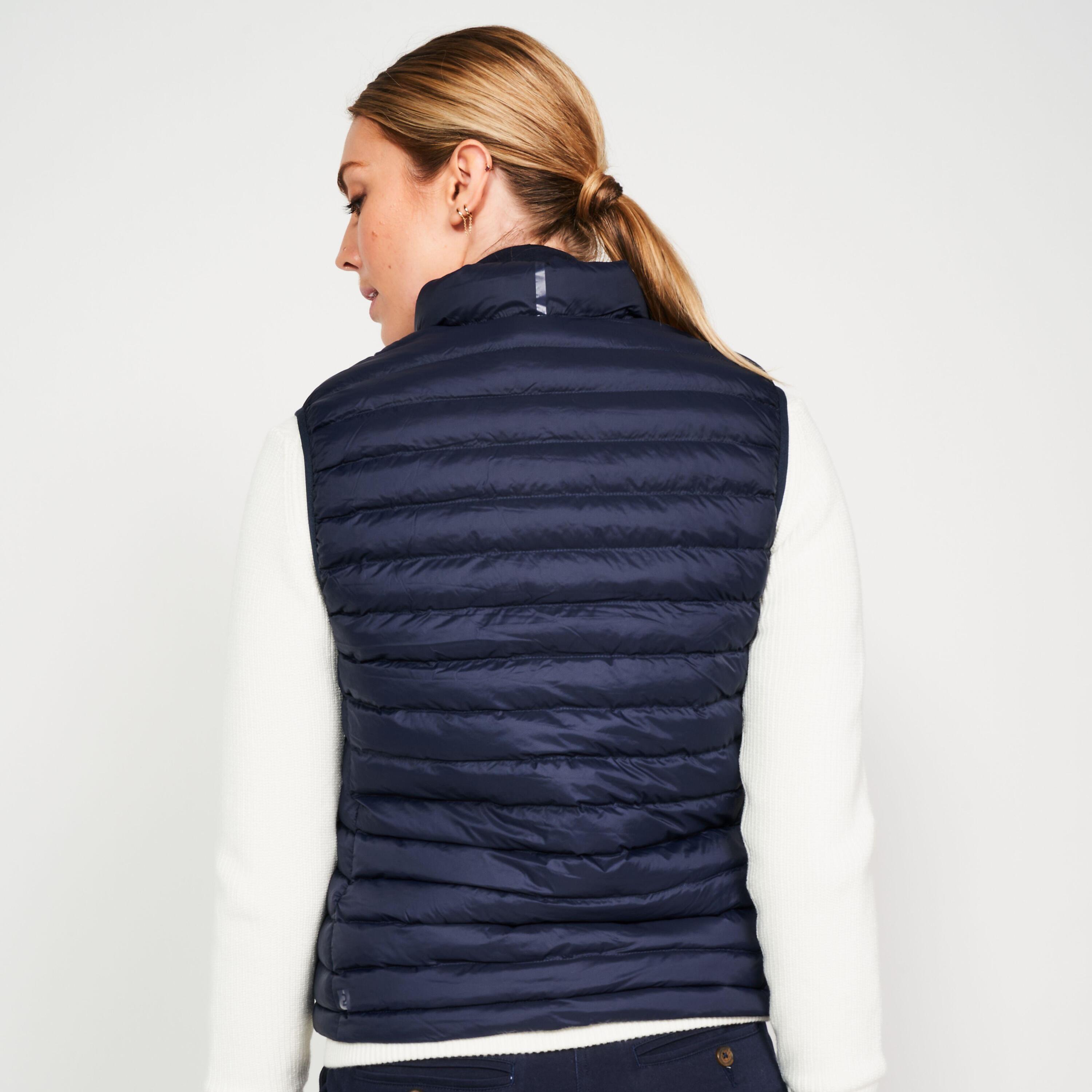 Bodywarmer voor golf dames MW500 marineblauw 4/8
