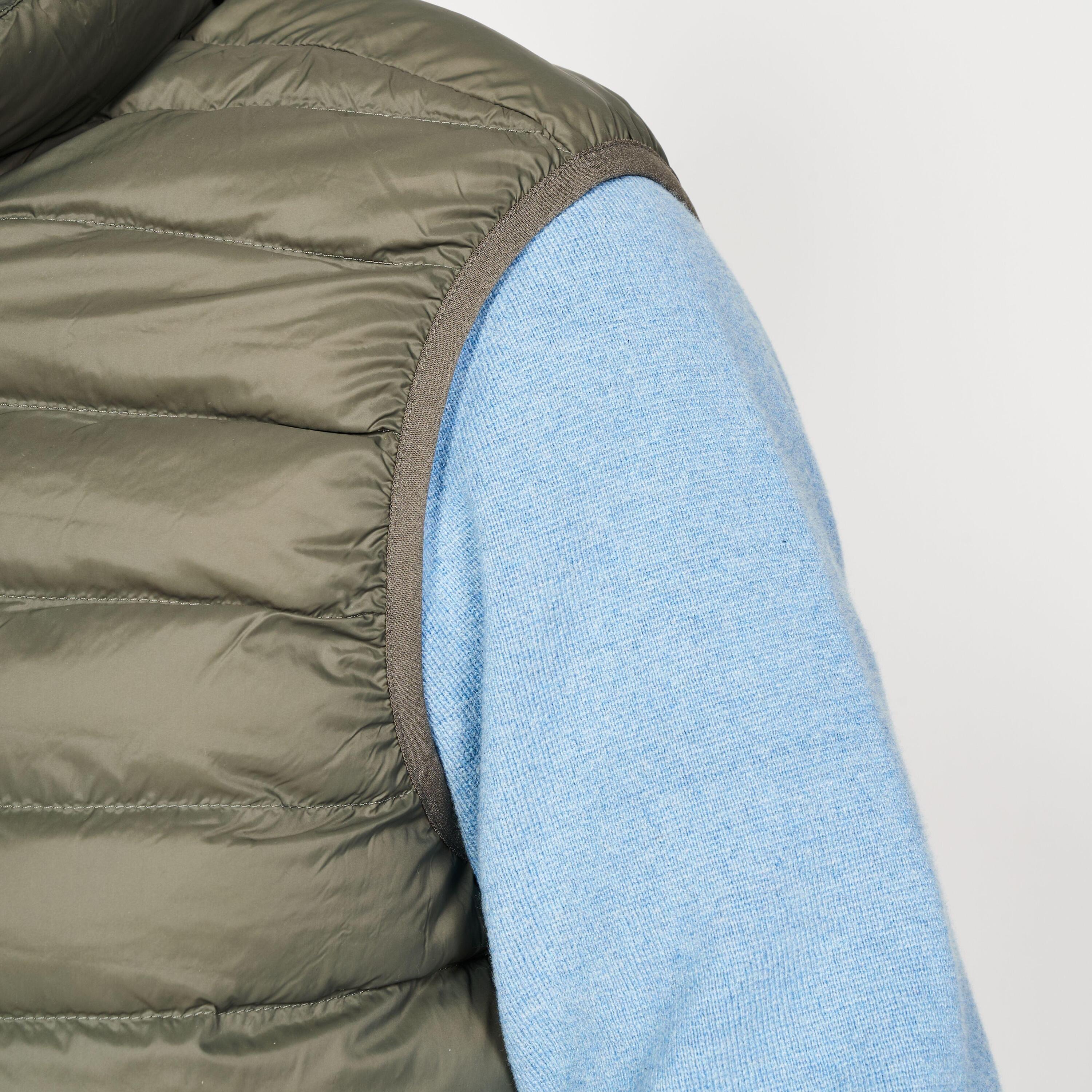 Men’s golf sleeveless down jacket - MW500 khaki 3/7