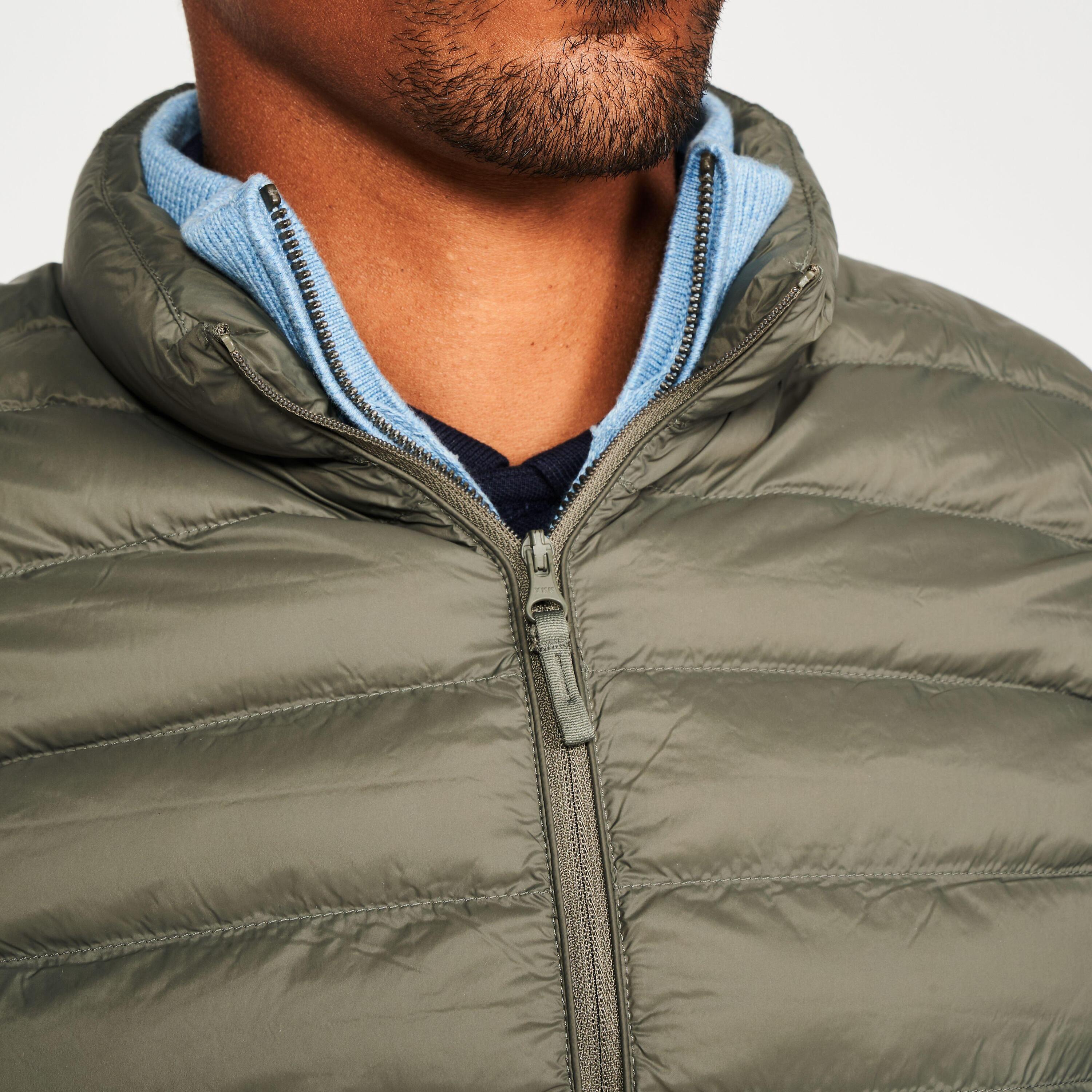Men’s golf sleeveless down jacket - MW500 khaki 5/7