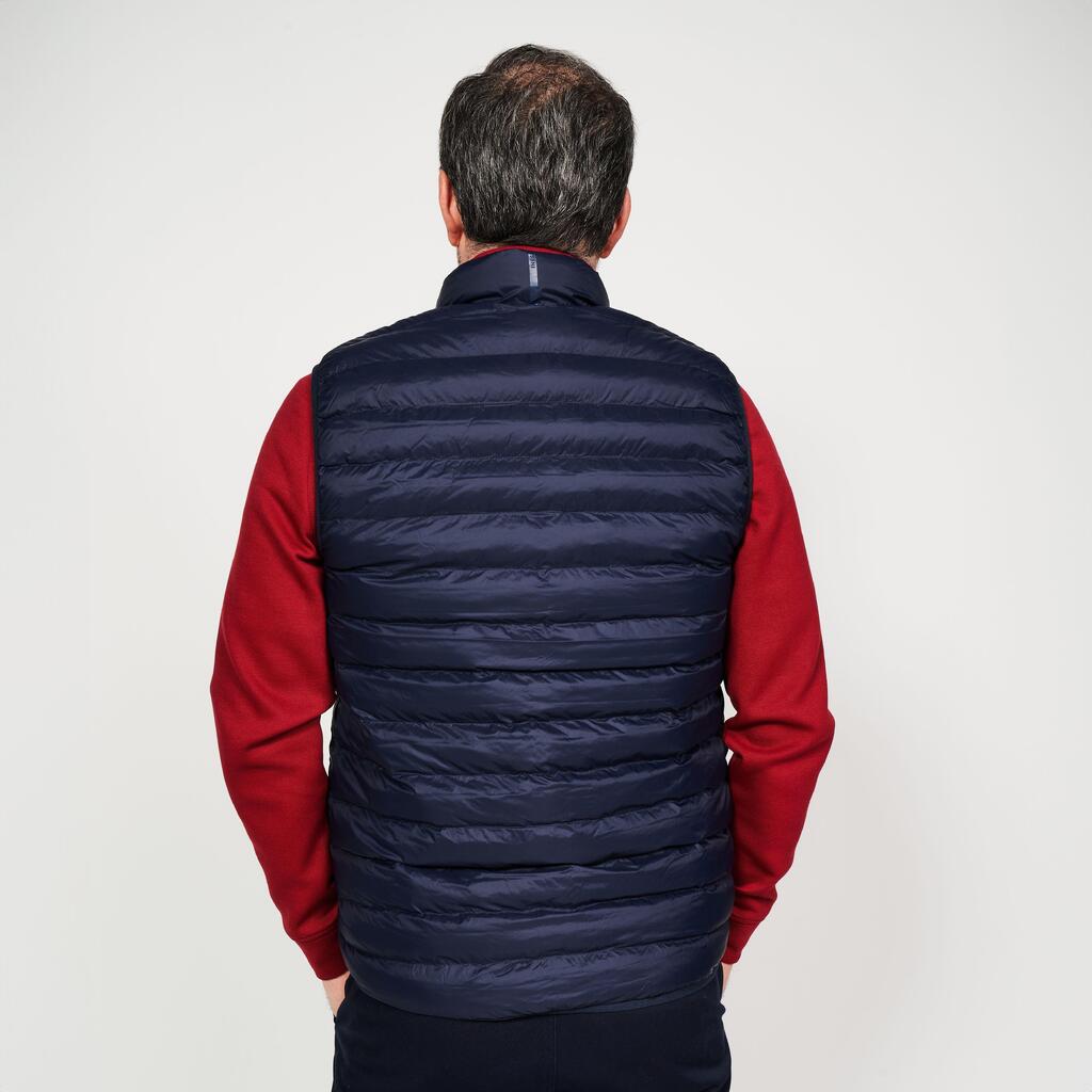 Men's golf sleeveless down jacket - MW500 burgundy