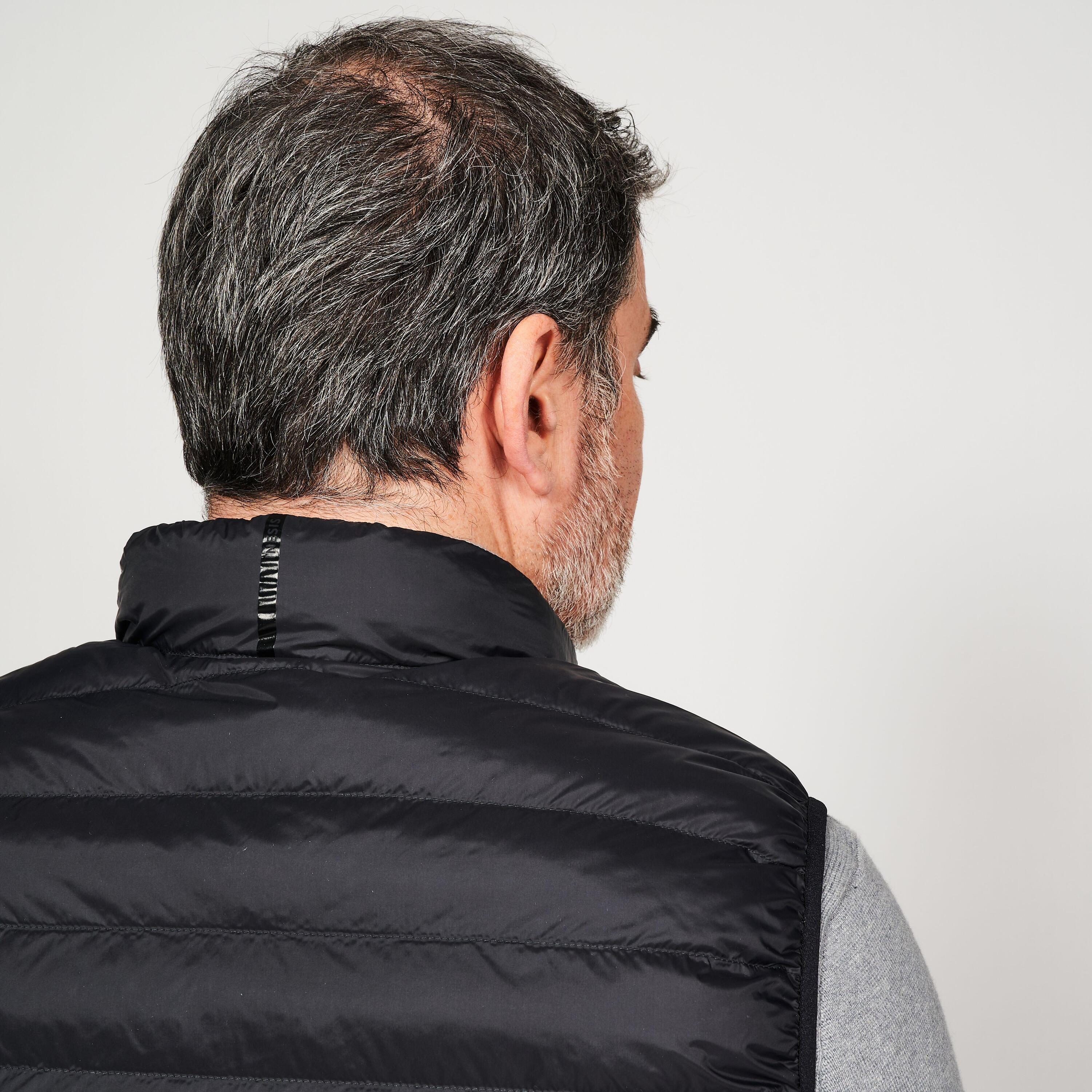 Men's golf sleeveless down jacket - MW500 black 5/7