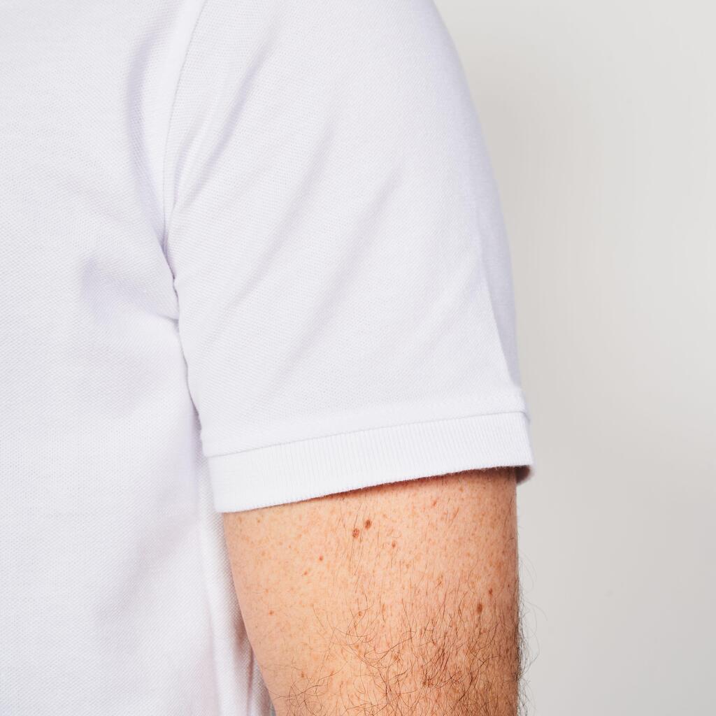 Golf cotton short sleeve polo shirt beige
