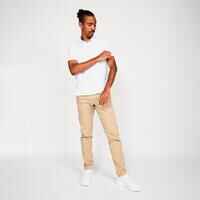 Men’s golf cotton short-sleeved polo shirt - MW500 White