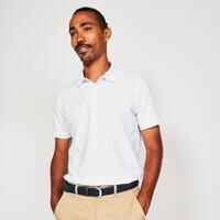 Men’s golf cotton short-sleeved polo shirt - MW500 White