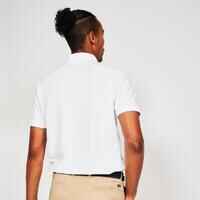 Men’s golf cotton short-sleeved polo shirt - MW500 White