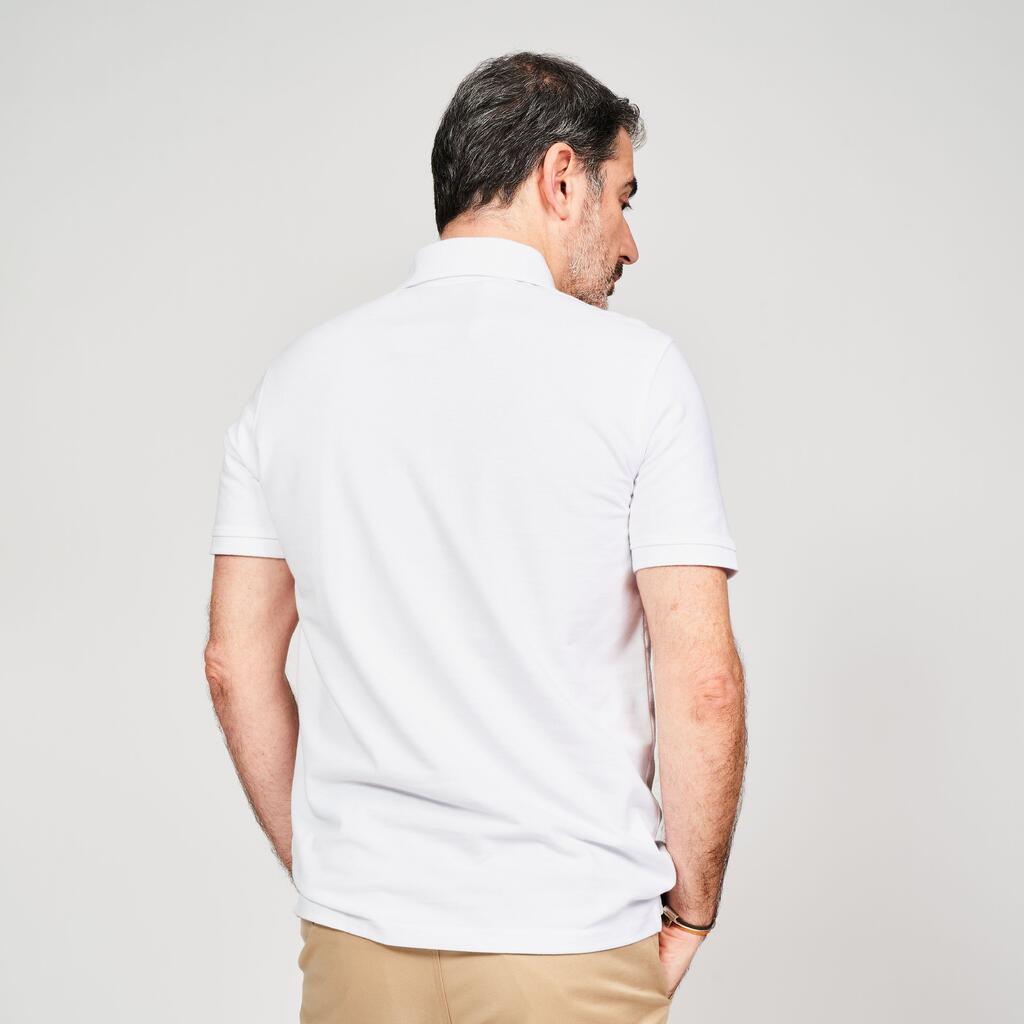 Golf cotton short sleeve polo shirt beige