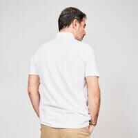 Men’s golf cotton short-sleeved polo shirt - MW500 White