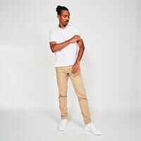 Men’s golf cotton short-sleeved polo shirt - MW500 White