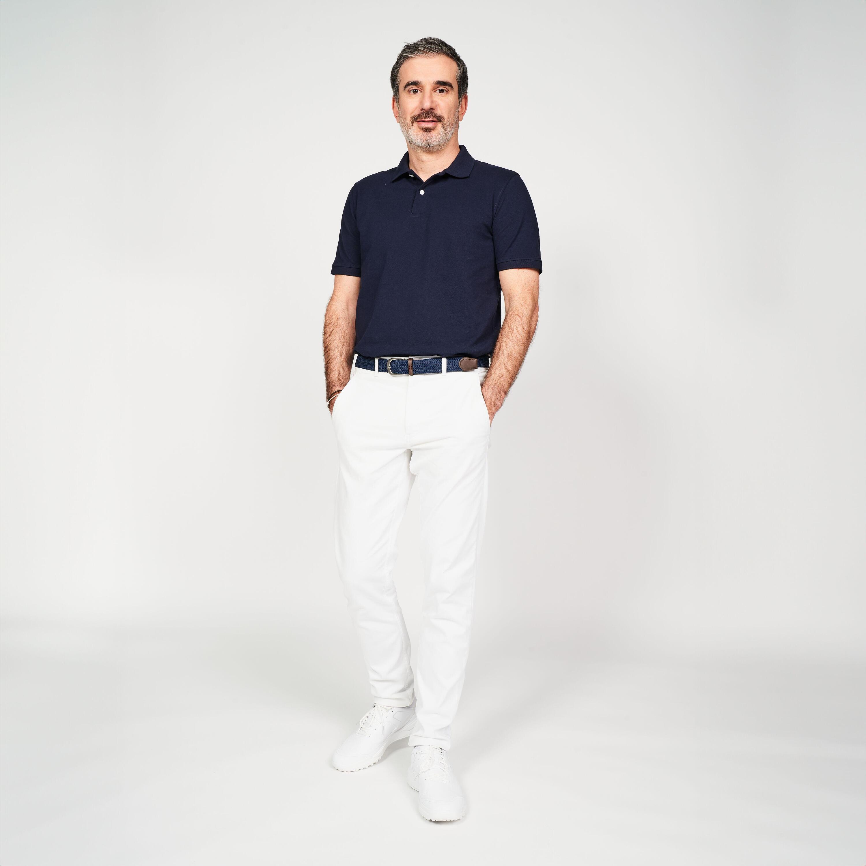 Polo golf uomo MW 500 blu 32/34