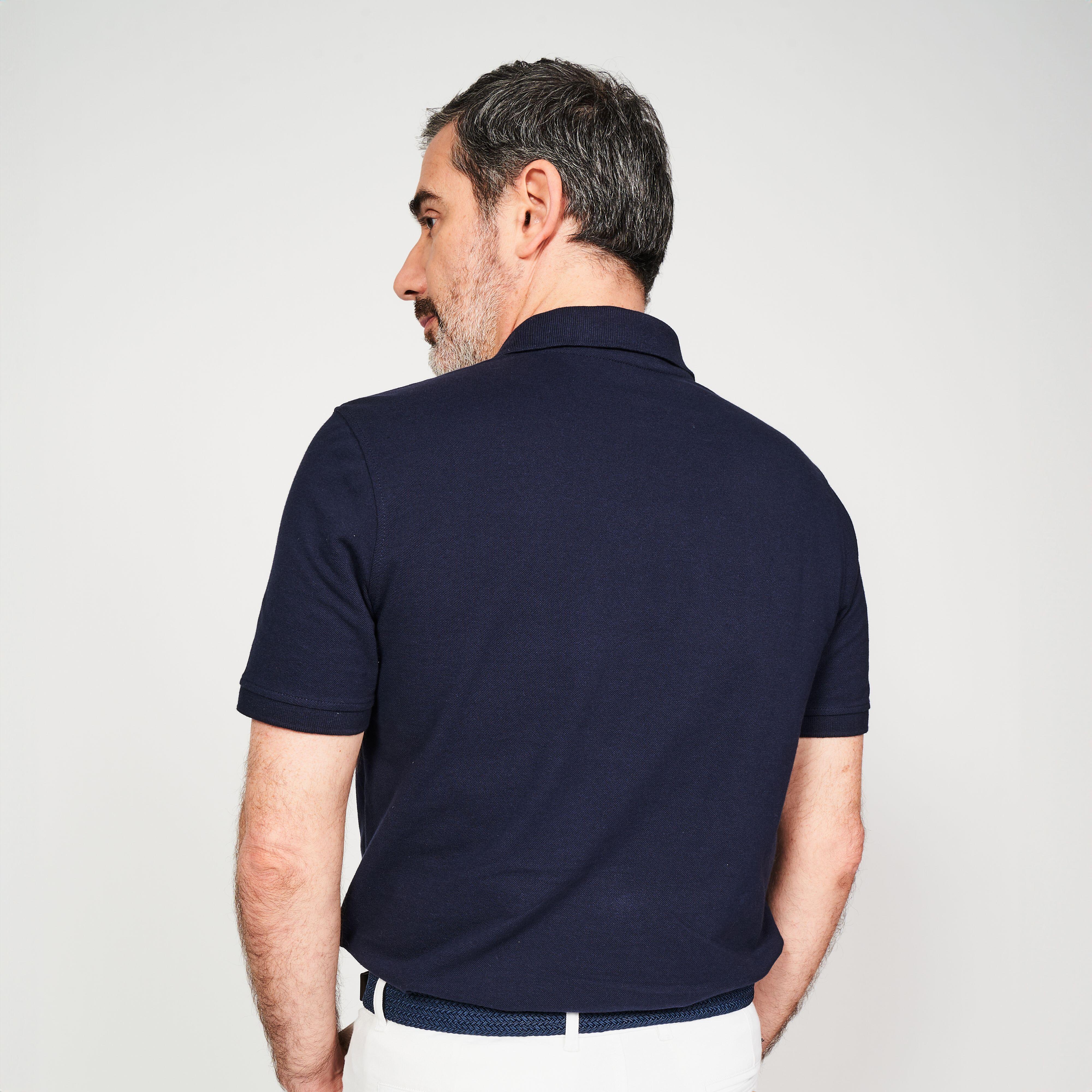 Polo de golf homme MW 500 Bleu Asphalte Inesis Decathlon