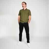 Men’s golf cotton short-sleeved polo shirt - MW500 Khaki