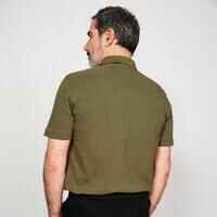 Men’s golf cotton short-sleeved polo shirt - MW500 Khaki