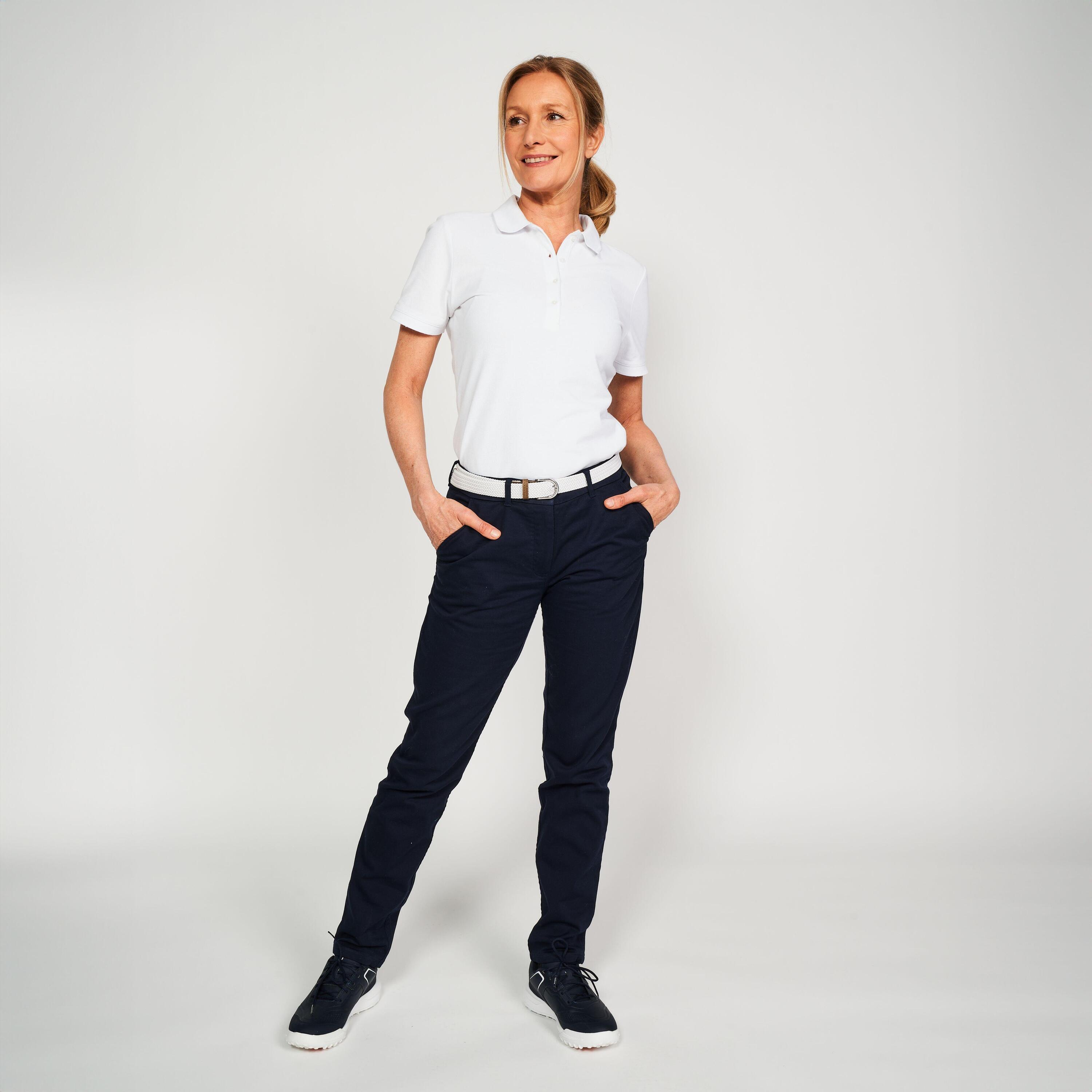 Polo golf donna MW 500 bianca 35/65