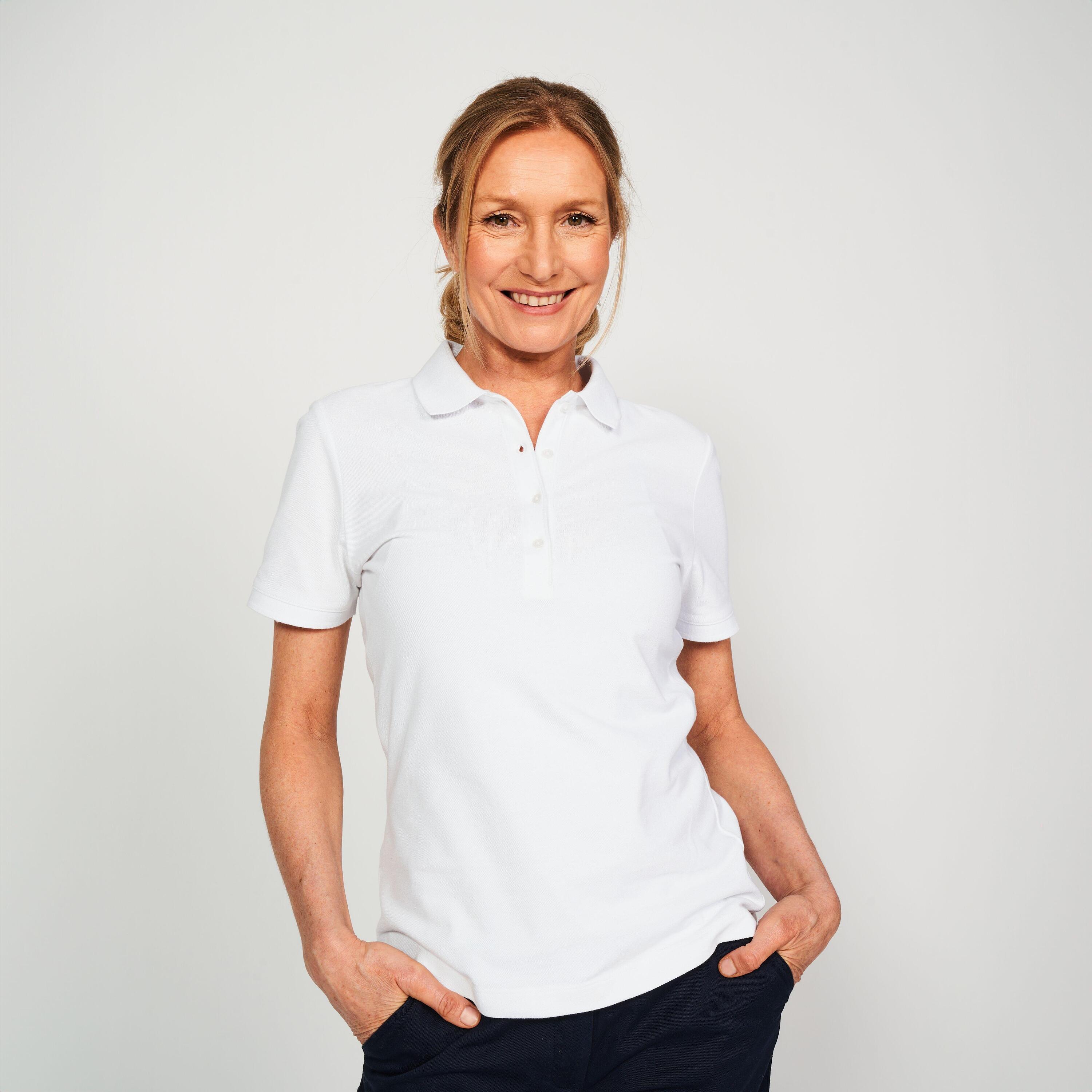 Polo golf donna MW 500 bianca 32/65