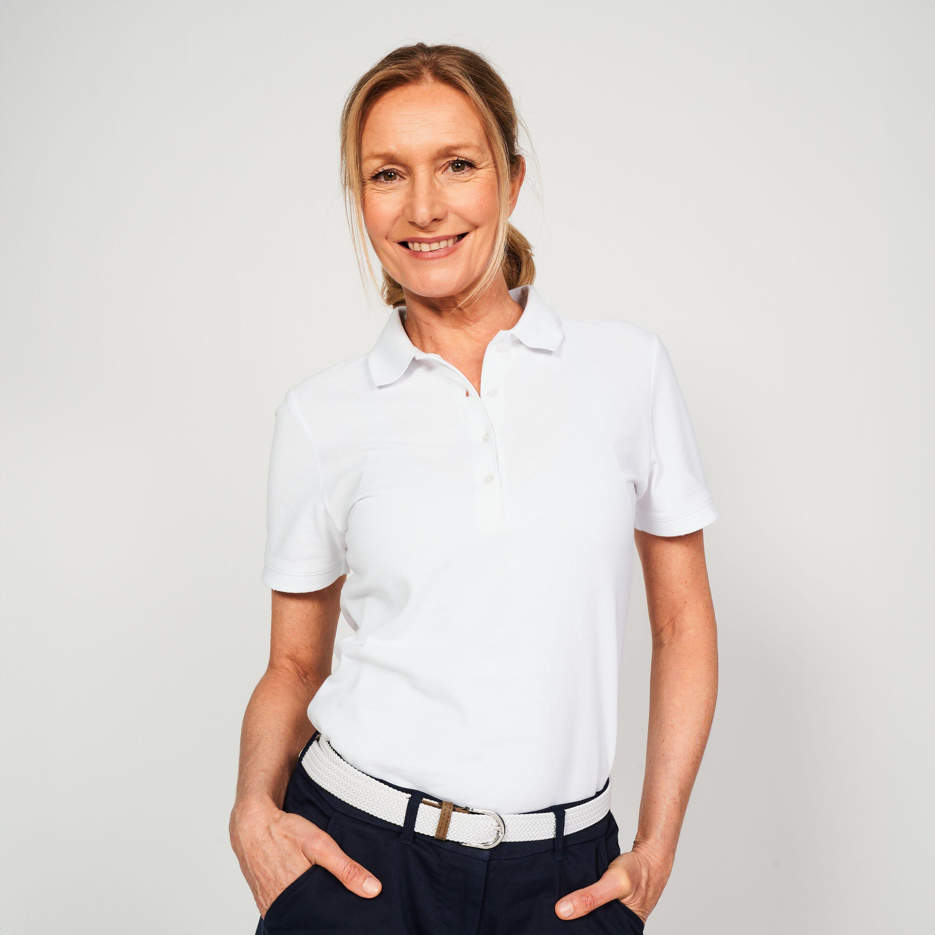 Polo golf donna MW 500 bianca 36/65